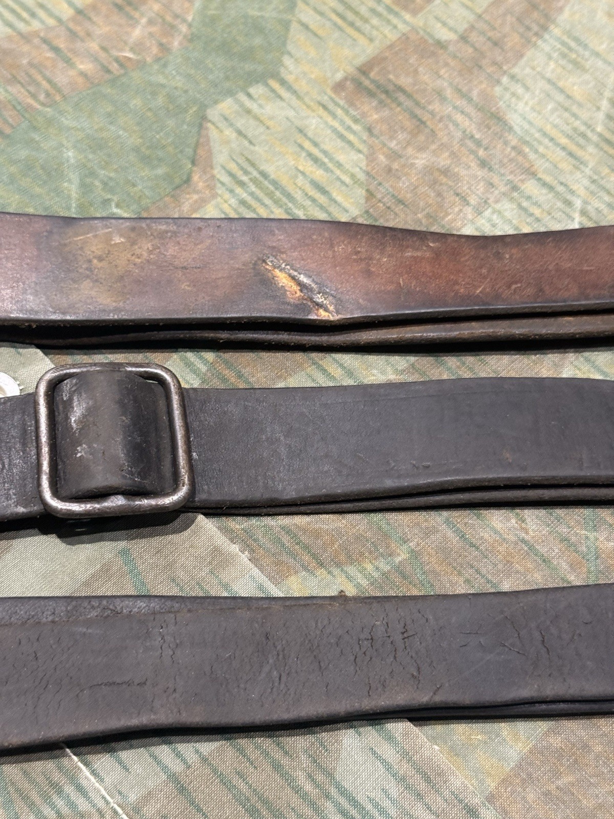 WW2 German Style / Yugo Mg34 Mg42 Leather Shoulder Strap Sling 1x Only - Image 5