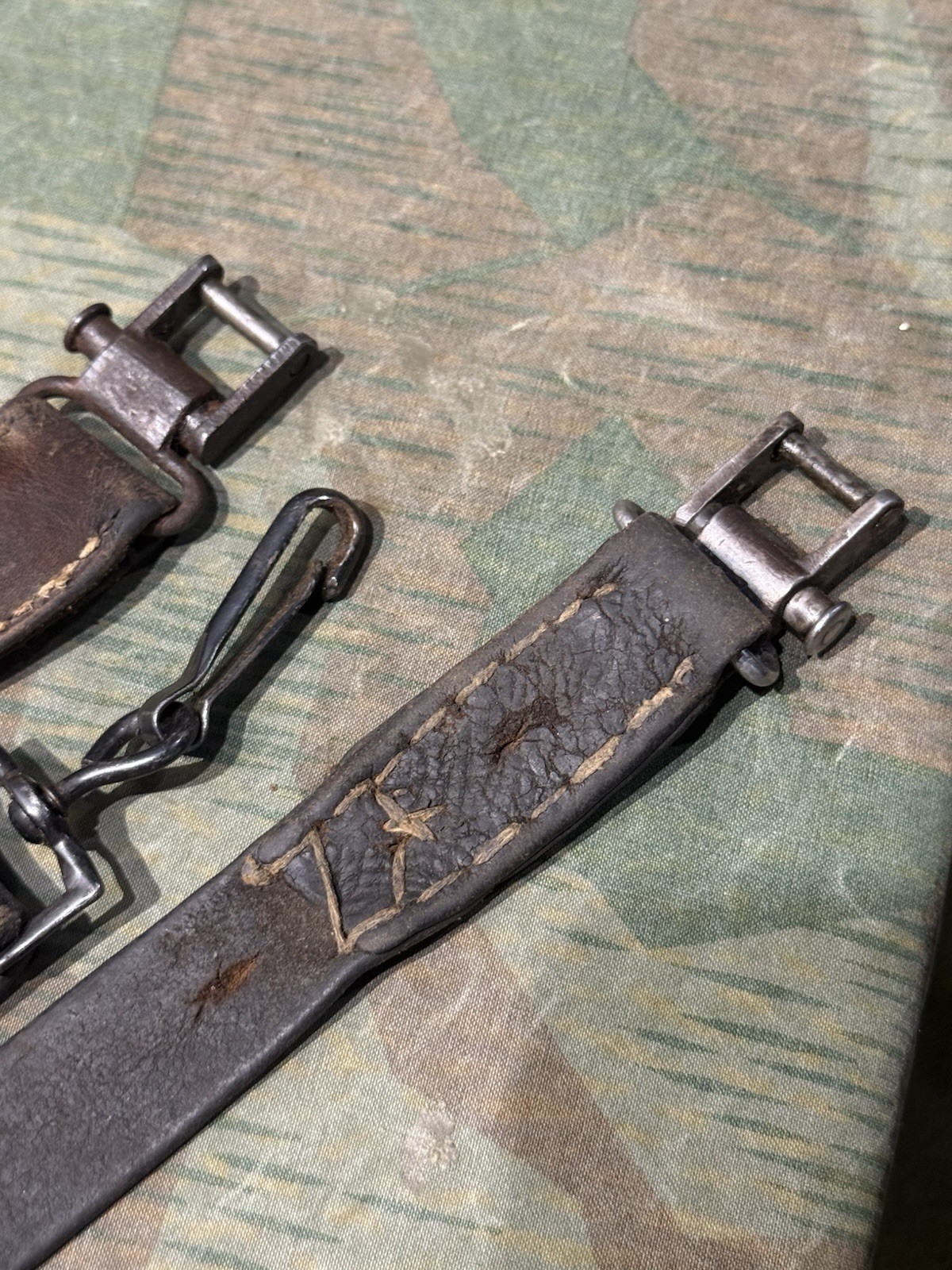 WW2 German Style / Yugo Mg34 Mg42 Leather Shoulder Strap Sling 1x Only - Image 12