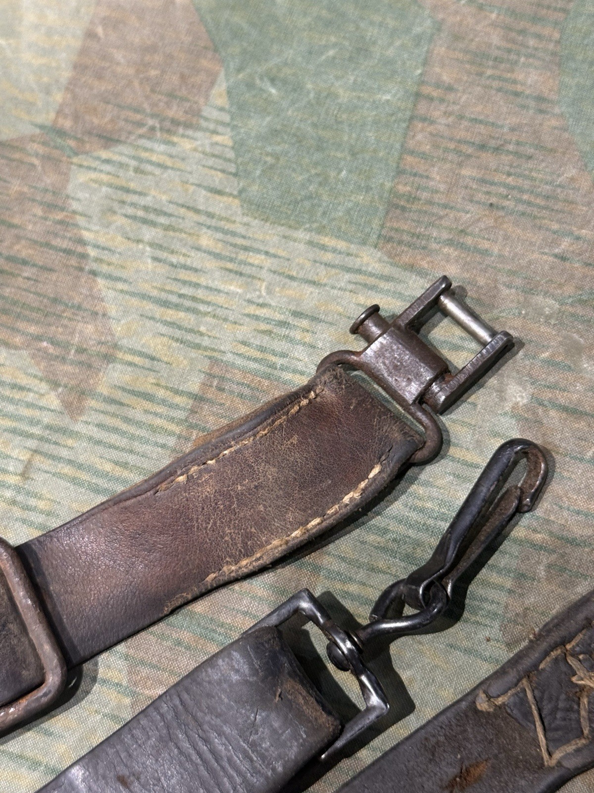 WW2 German Style / Yugo Mg34 Mg42 Leather Shoulder Strap Sling 1x Only - Image 13