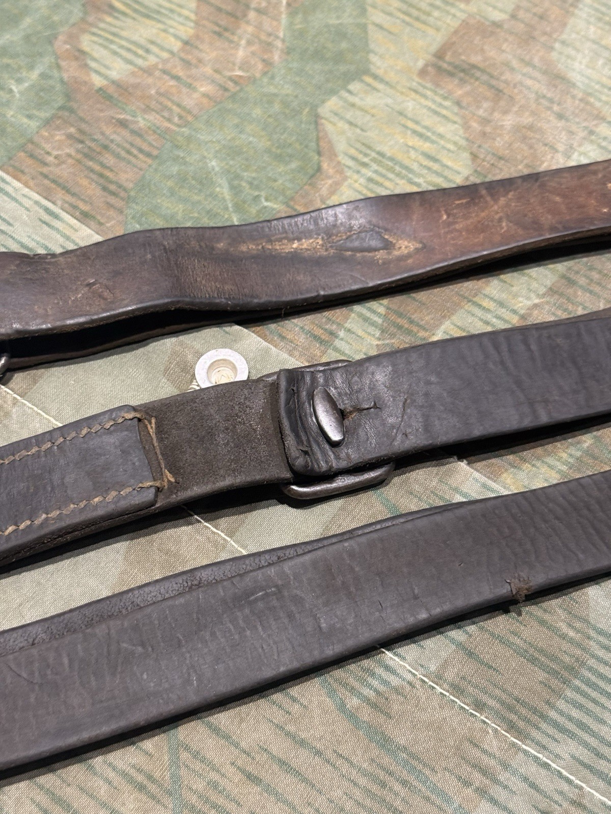 WW2 German Style / Yugo Mg34 Mg42 Leather Shoulder Strap Sling 1x Only - Image 16