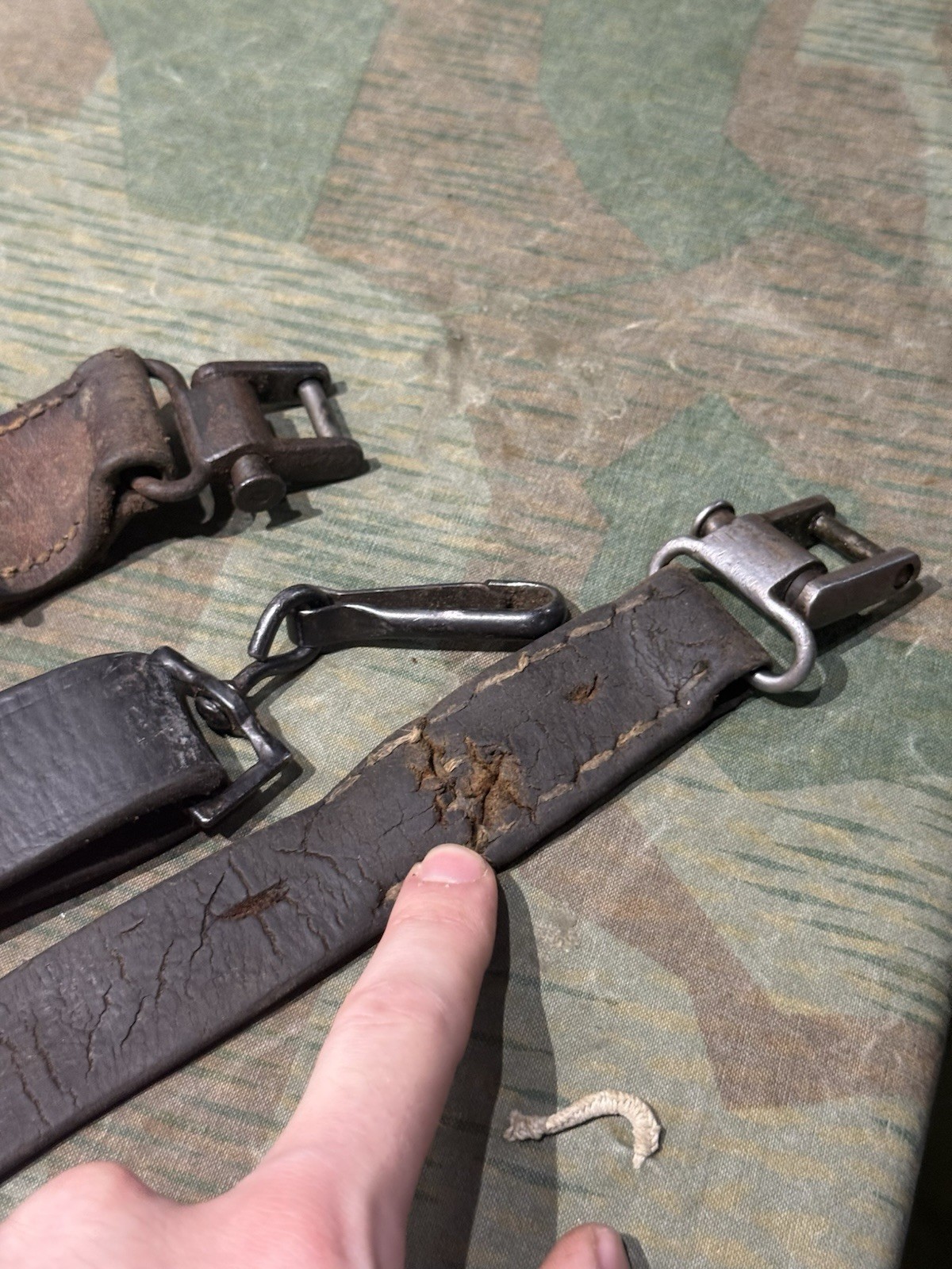 WW2 German Style / Yugo Mg34 Mg42 Leather Shoulder Strap Sling 1x Only - Image 21