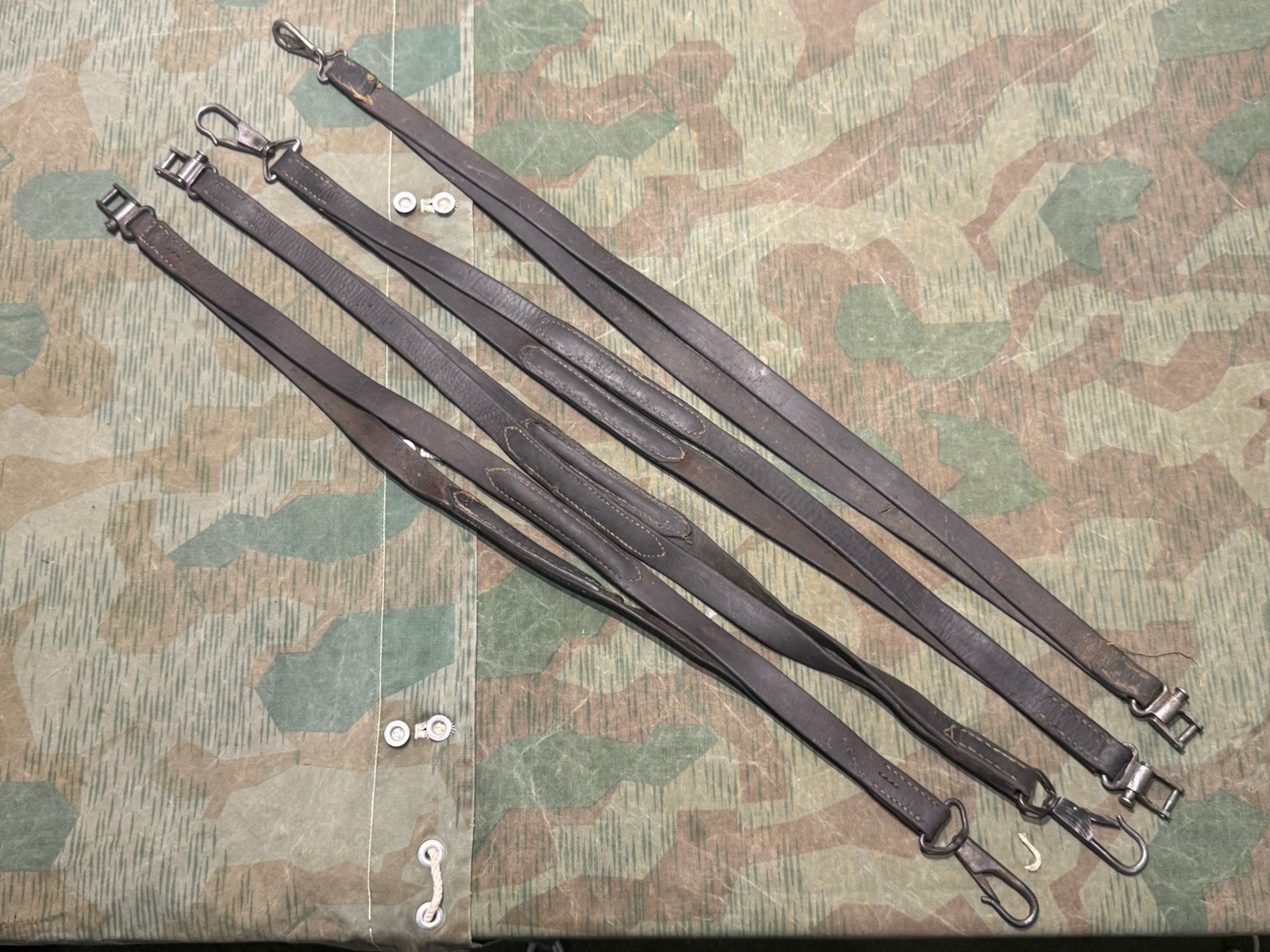 WW2 German Style / Yugo Mg34 Leather Shoulder Strap Sling Spilt Style