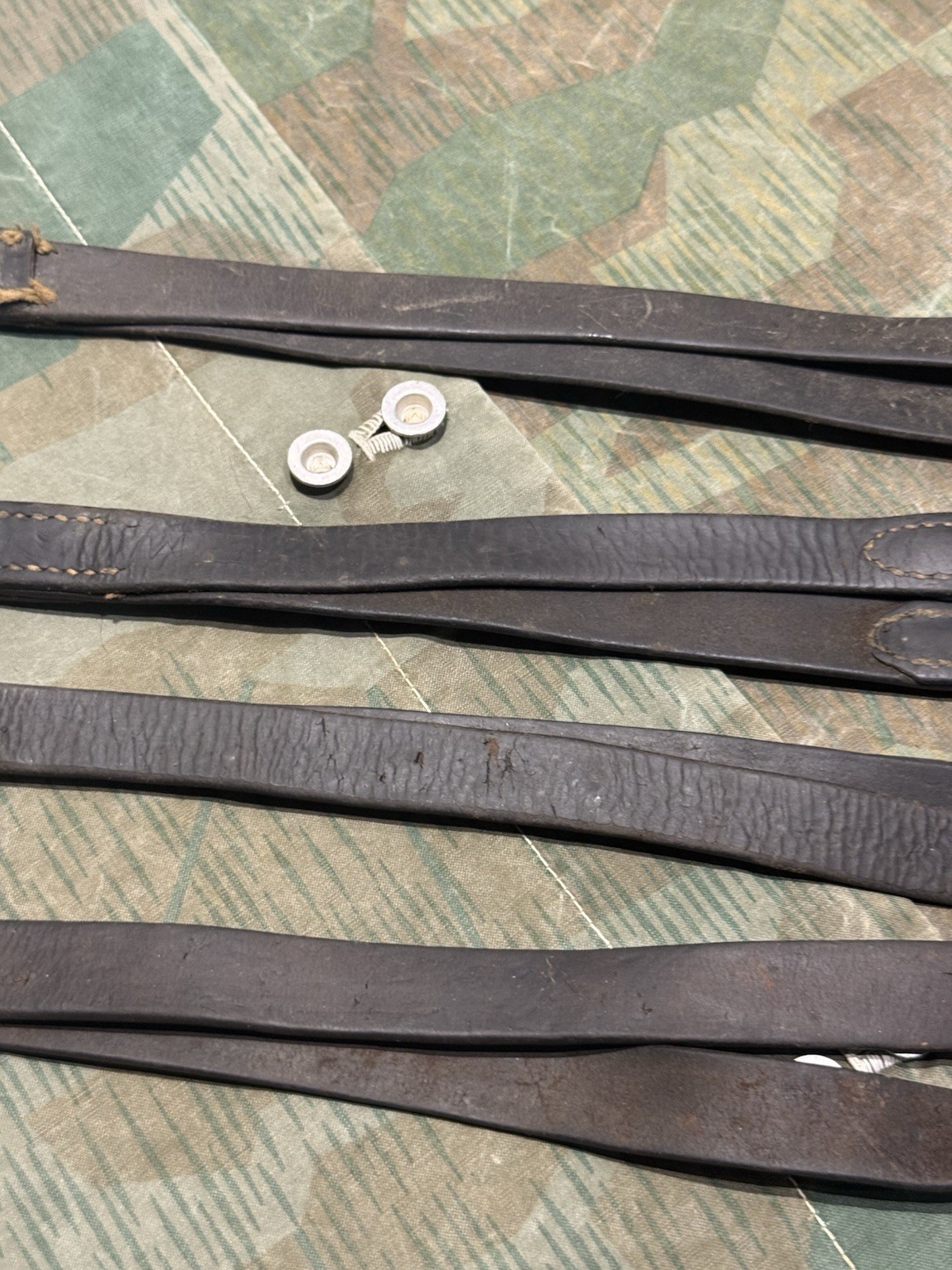 WW2 German Style / Yugo Mg34 Leather Shoulder Strap Sling Spilt Style - Image 4