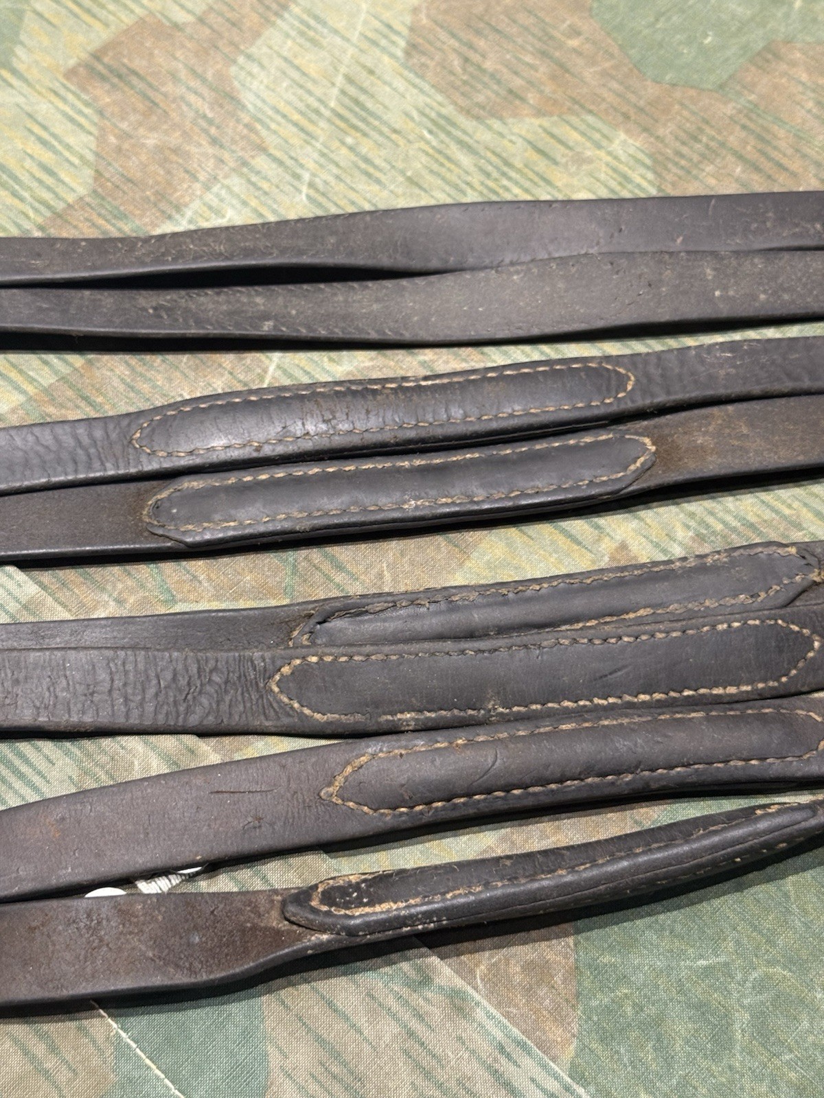 WW2 German Style / Yugo Mg34 Leather Shoulder Strap Sling Spilt Style - Image 5