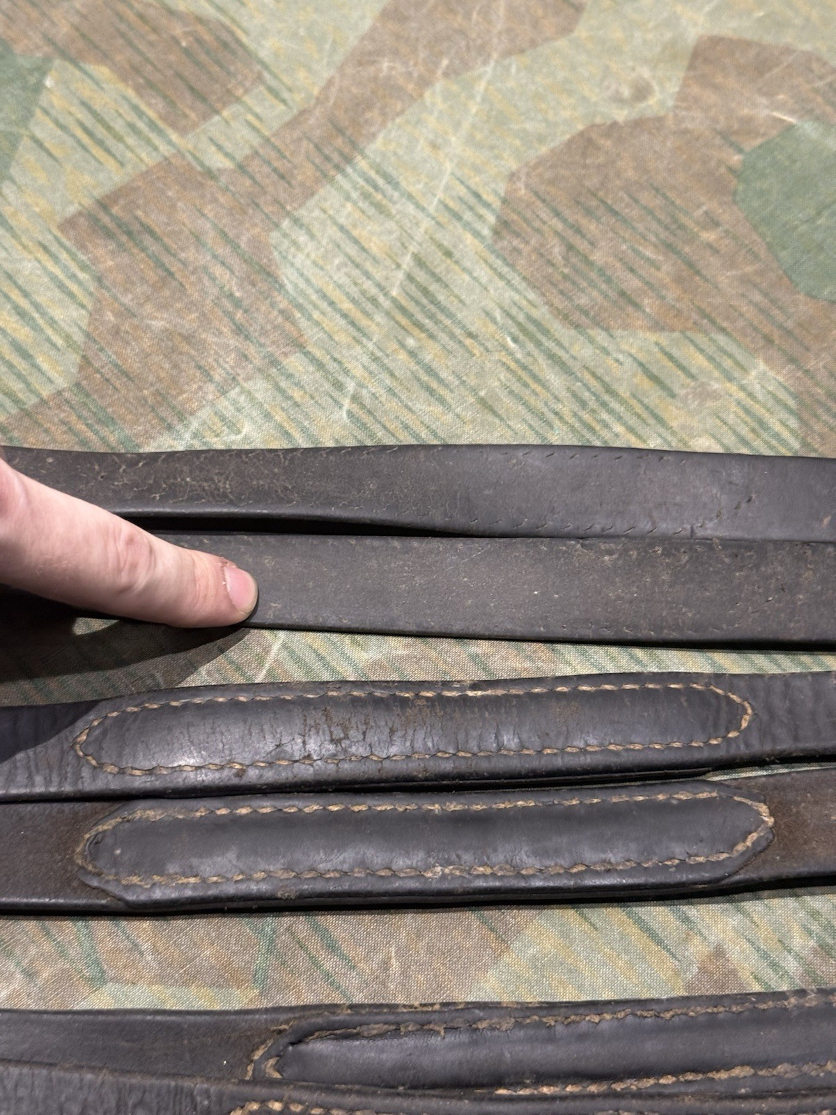 WW2 German Style / Yugo Mg34 Leather Shoulder Strap Sling Spilt Style - Image 7