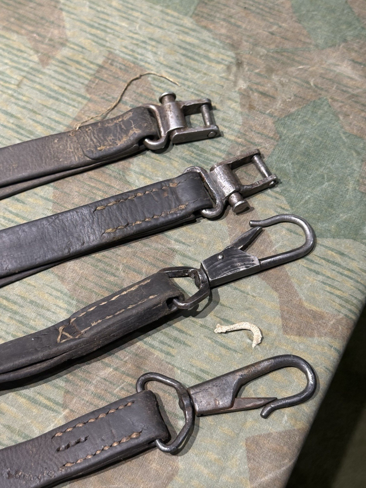 WW2 German Style / Yugo Mg34 Leather Shoulder Strap Sling Spilt Style - Image 9