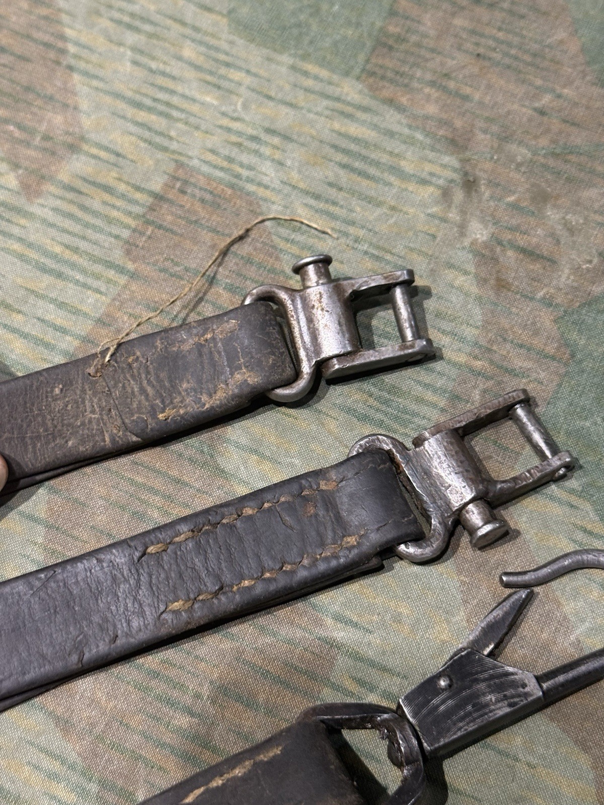 WW2 German Style / Yugo Mg34 Leather Shoulder Strap Sling Spilt Style - Image 10