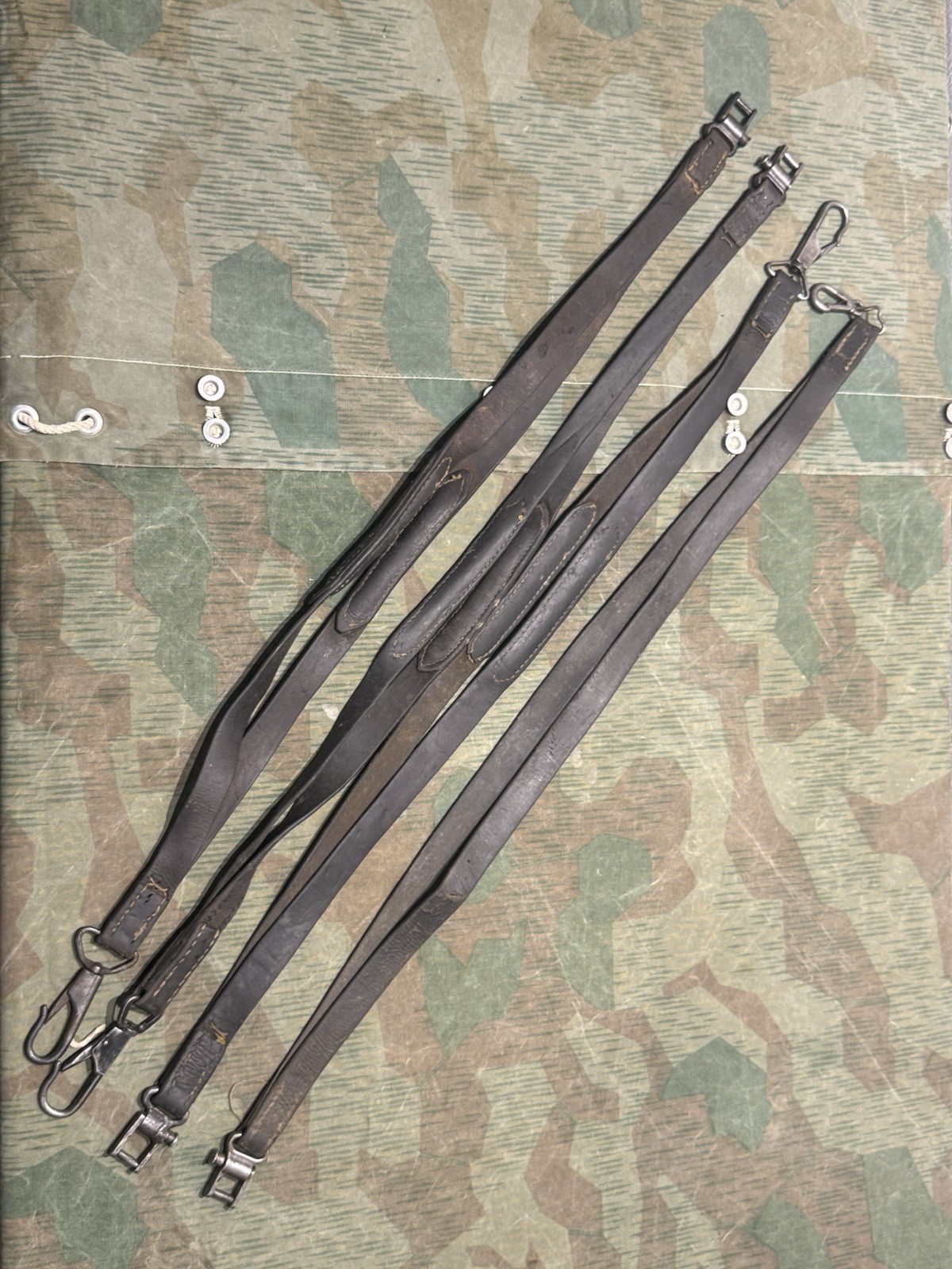 WW2 German Style / Yugo Mg34 Leather Shoulder Strap Sling Spilt Style - Image 11
