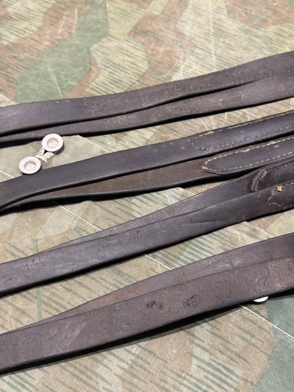 WW2 German Style / Yugo Mg34 Leather Shoulder Strap Sling Spilt Style - Image 13