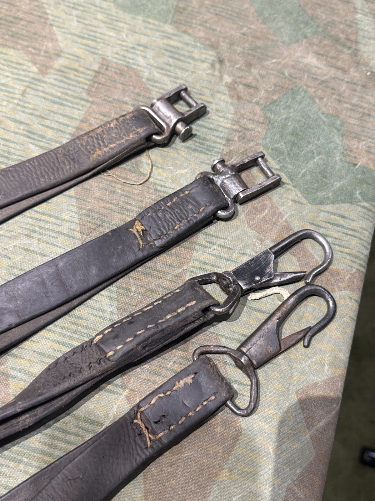 WW2 German Style / Yugo Mg34 Leather Shoulder Strap Sling Spilt Style - Image 16