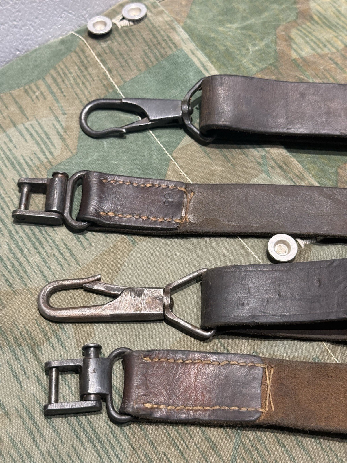 WW2 German Style / Yugo Mg34 Mg42 Leather Shoulder Strap Sling (1x Only) Very Good Cond. - Image 11