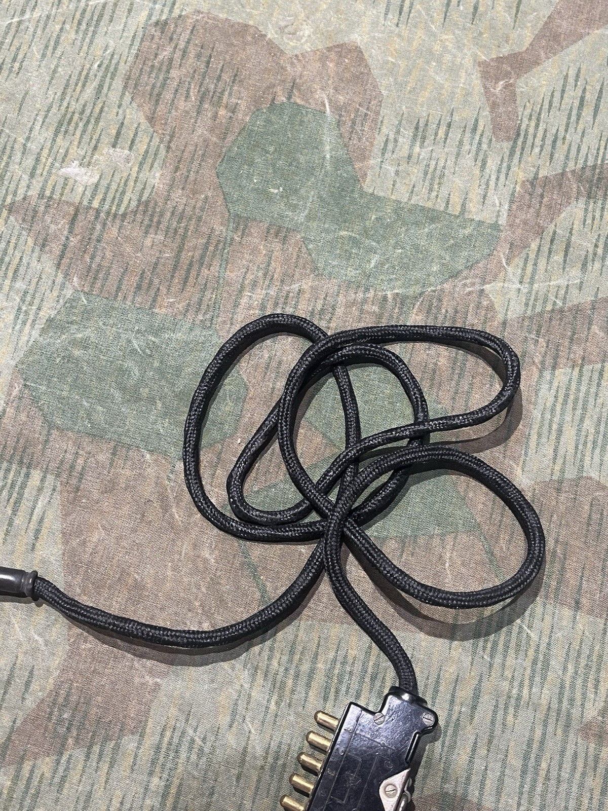 Original WW2 German FF33 Field Phone Telephone Handset (Extension Cord Only) - Image 9