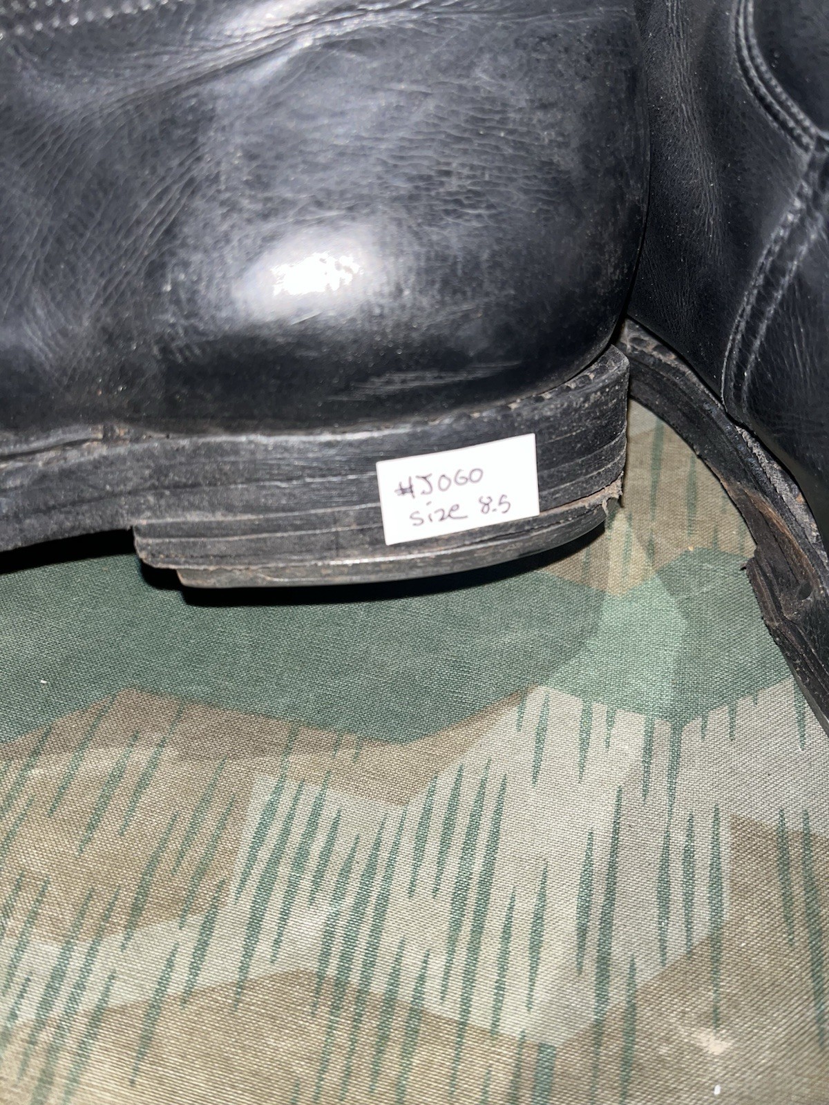 Size 8.5 Original WW2 German Uniform Combat / Marching Jack Boots w/ Hobnails - Image 17