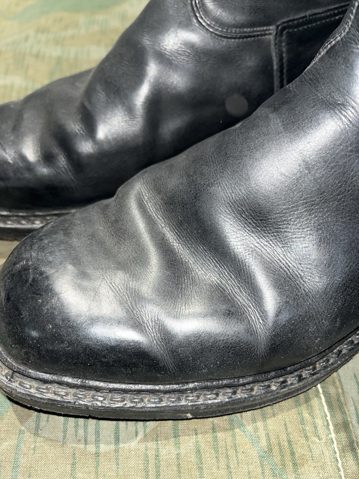 Size 8.5 Original WW2 German Uniform Combat / Marching Jack Boots w/ Hobnails - Image 18