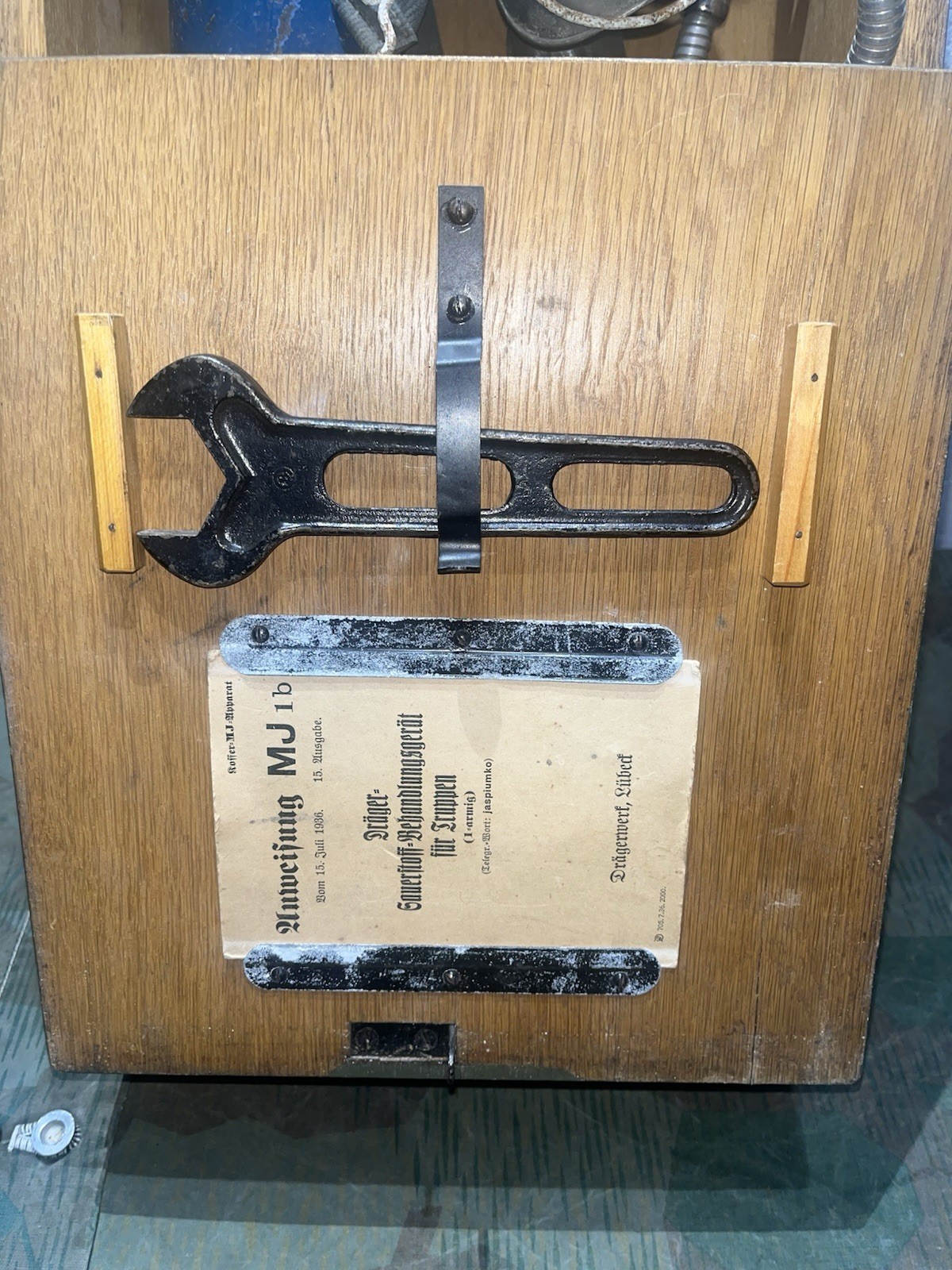 Original WW2 German Sauerstoffbehandlungsgerät Field Hospital Oxygen Mask Dated 1936 - Image 5