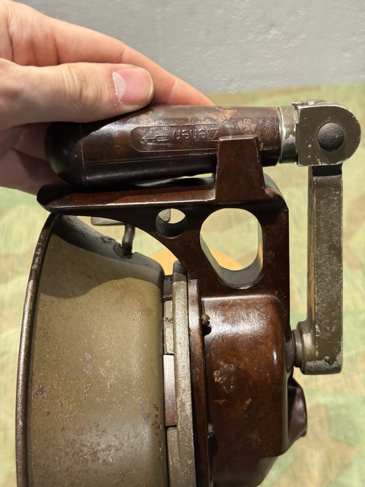 Original WW2 German Handheld Air Raid Siren 1940 Dated Tested & Working - Image 7
