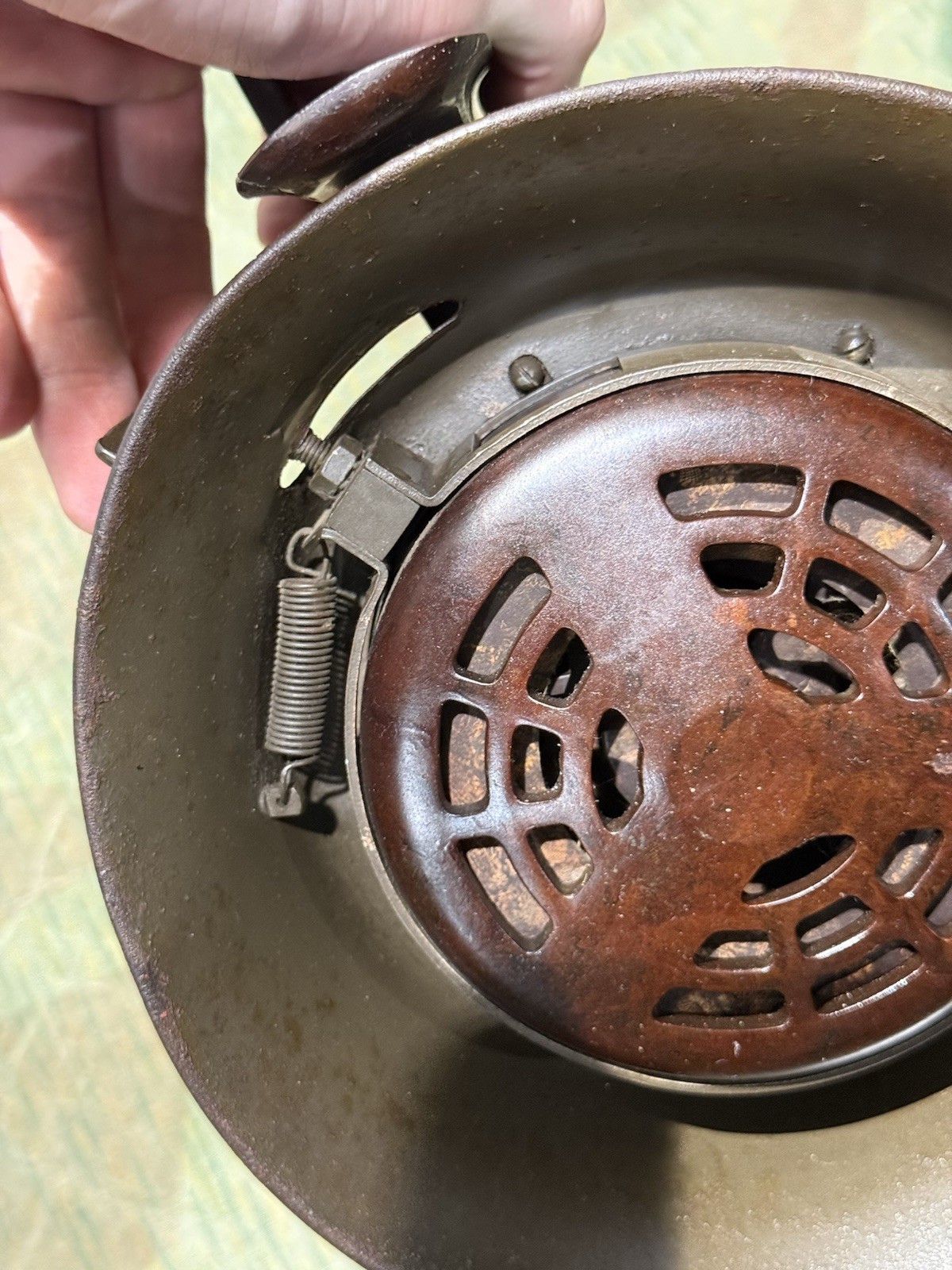 Original WW2 German Handheld Air Raid Siren 1940 Dated Tested & Working - Image 24