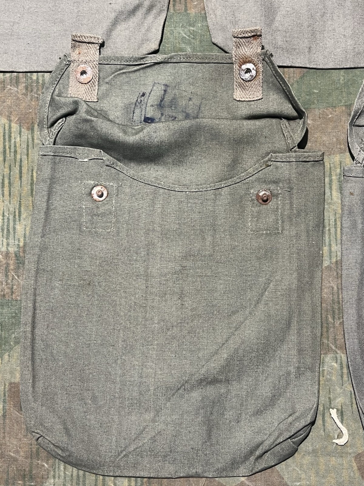 Original WW2 German GM30 / GM38 Gas Mask Canister's (Cape Pouch ONLY) Marked - Image 4