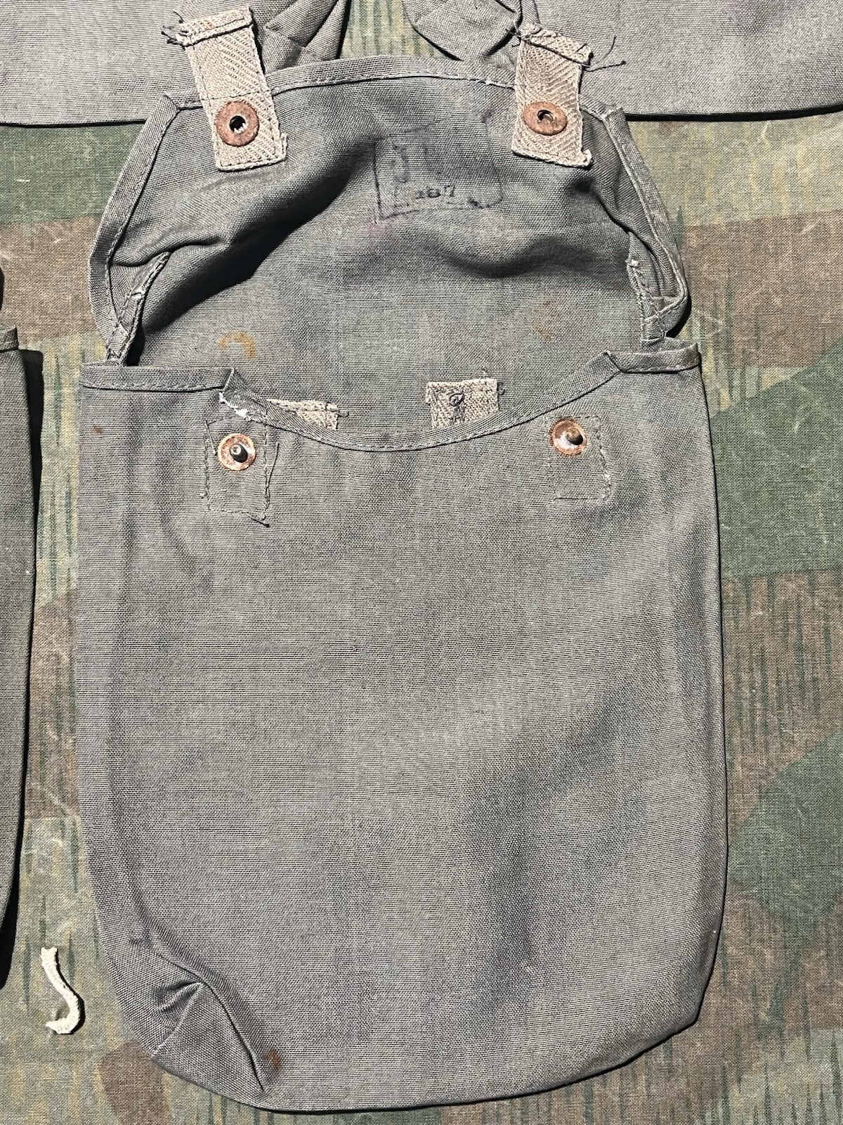 Original WW2 German GM30 / GM38 Gas Mask Canister's (Cape Pouch ONLY) Marked - Image 5