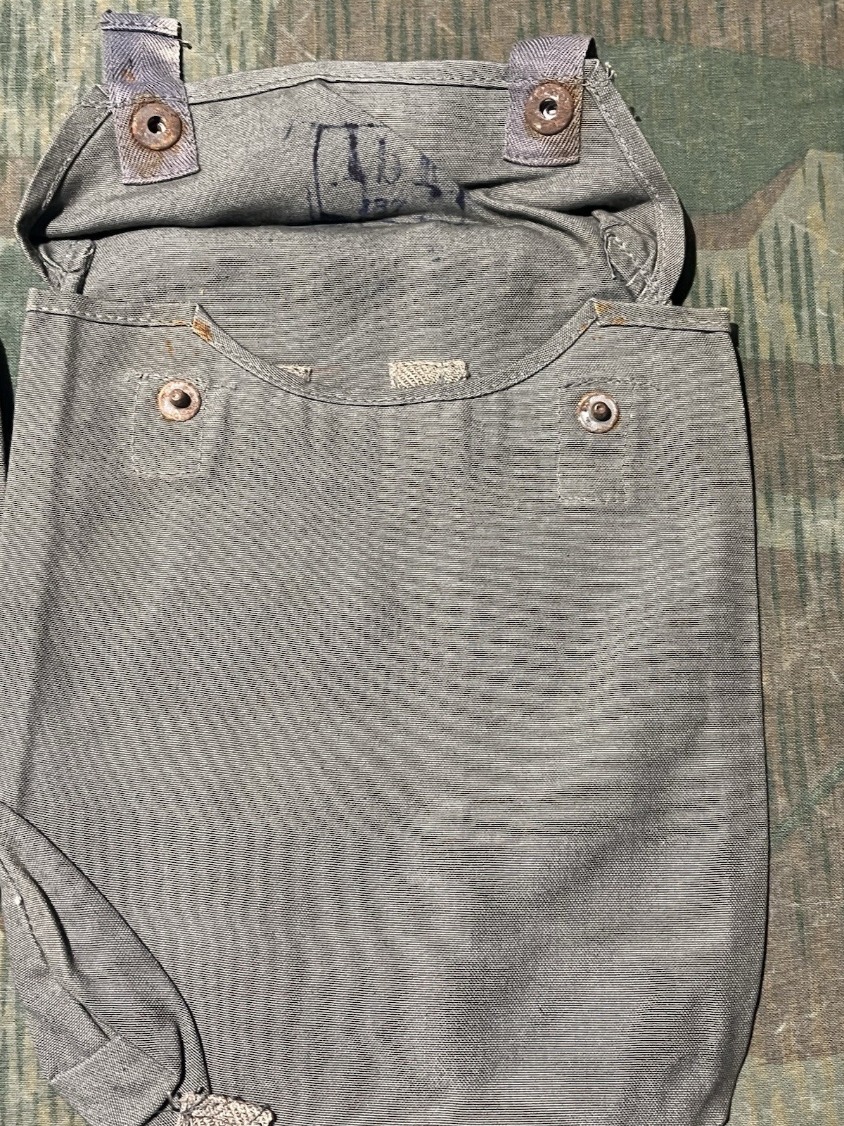 Original WW2 German GM30 / GM38 Gas Mask Canister's (Cape Pouch ONLY) Marked - Image 8