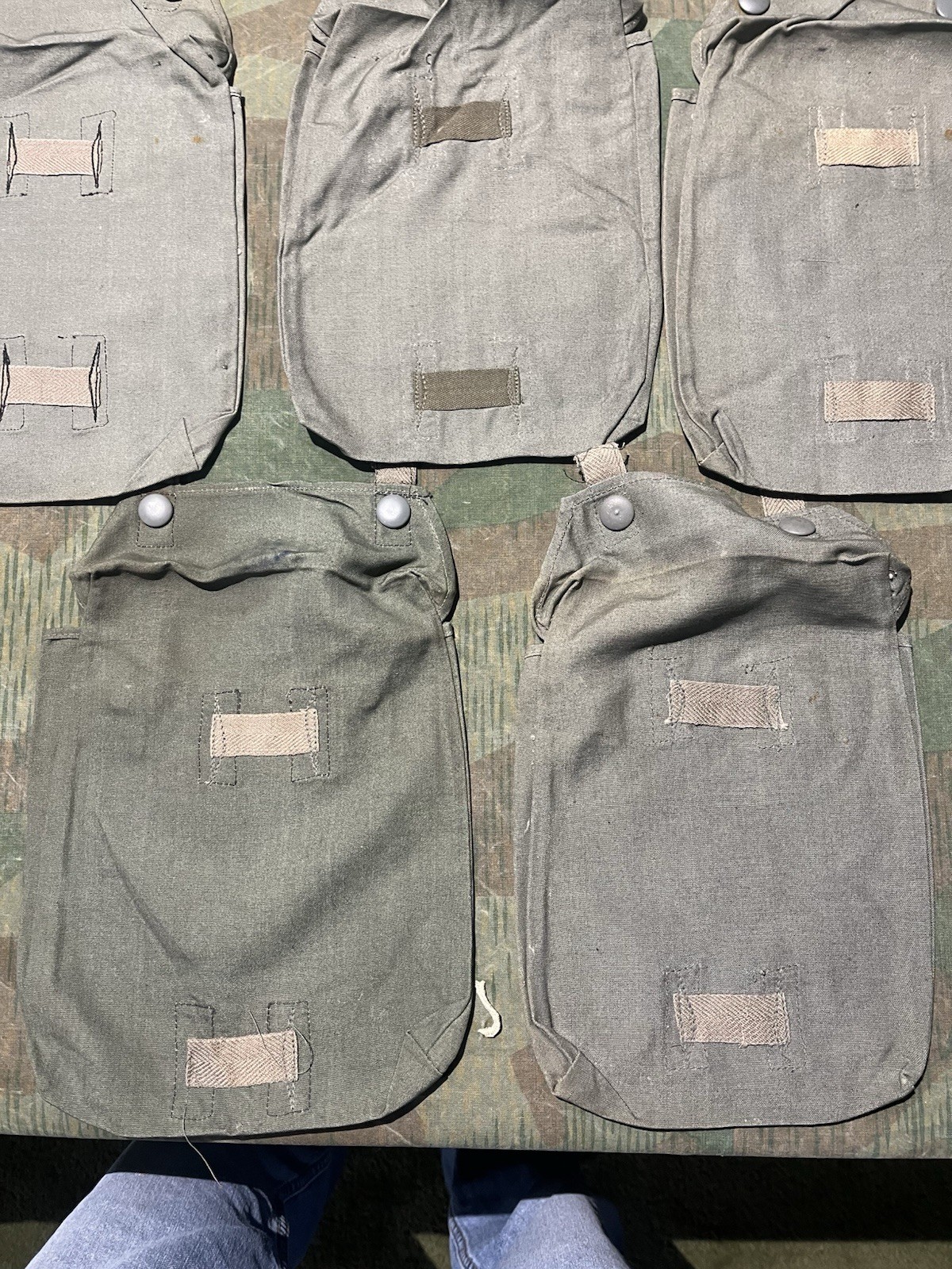 Original WW2 German GM30 / GM38 Gas Mask Canister's (Cape Pouch ONLY) Marked - Image 21