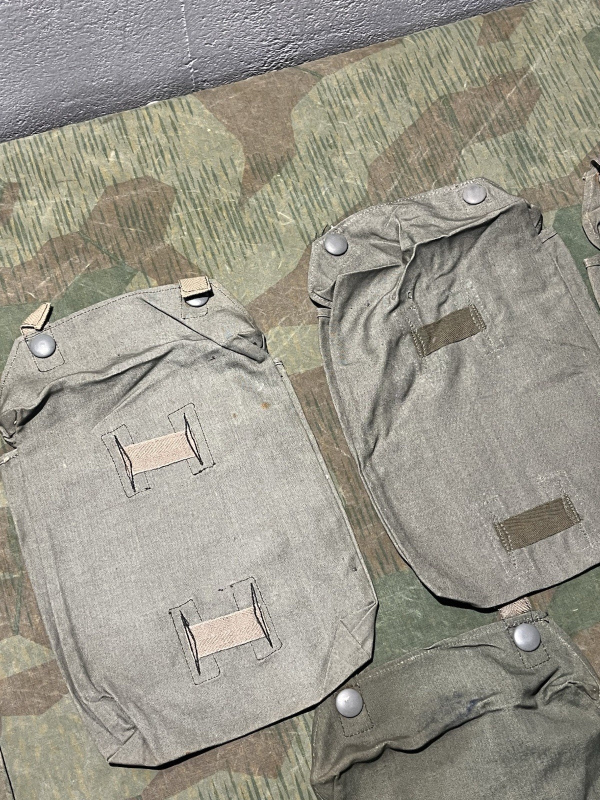 Original WW2 German GM30 / GM38 Gas Mask Canister's (Cape Pouch ONLY) Marked - Image 22