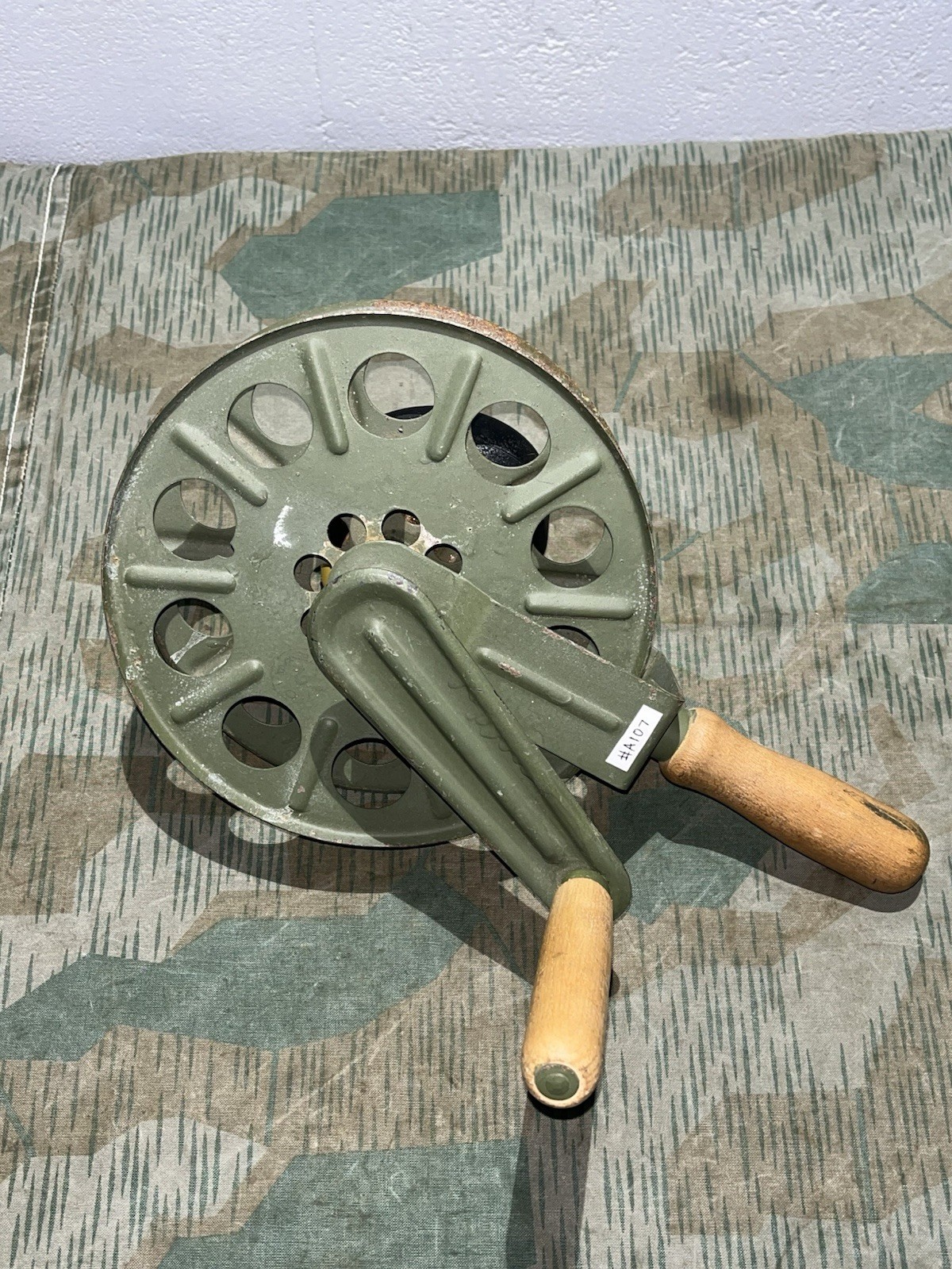 WW2 German Style / Post War FF33 Field Telephone Wire Hand Cable Reel