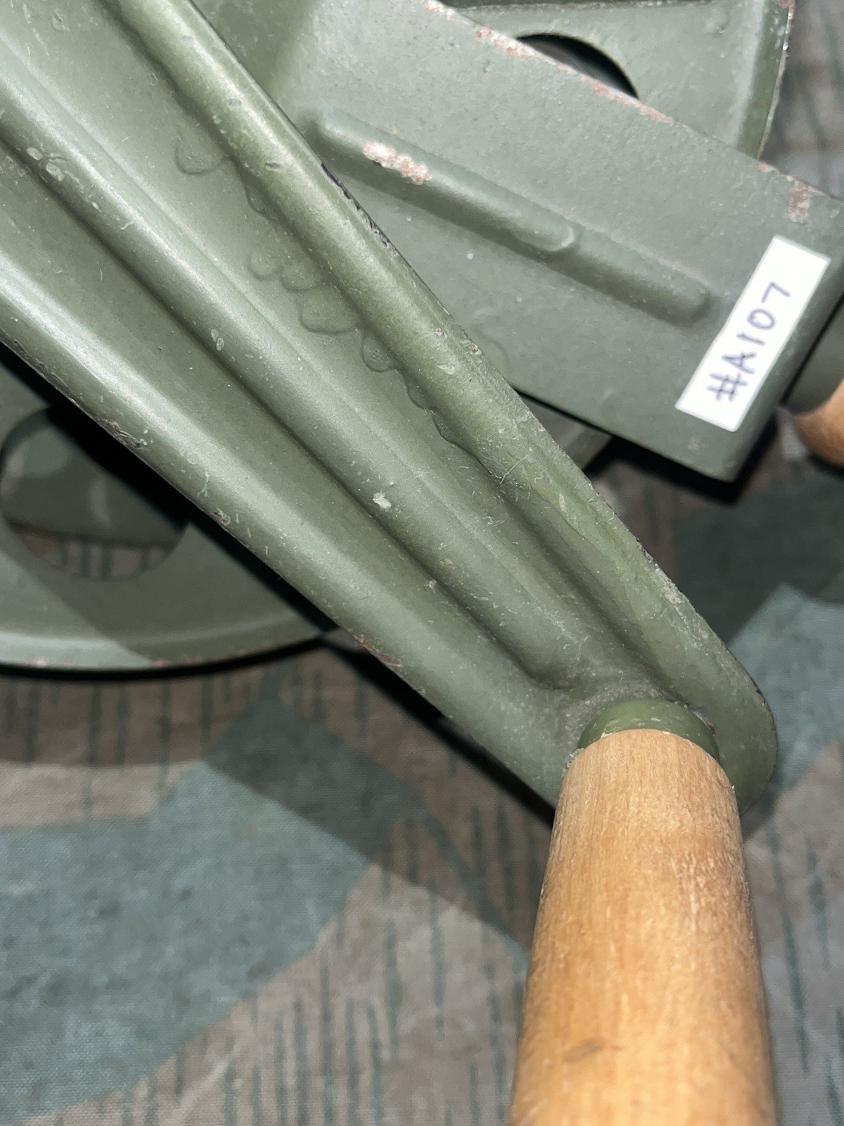 WW2 German Style / Post War FF33 Field Telephone Wire Hand Cable Reel - Image 5