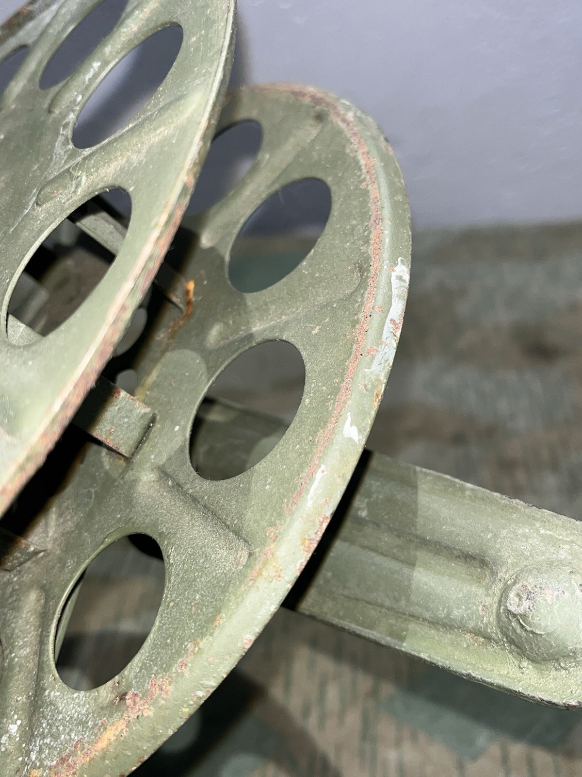 WW2 German Style / Post War FF33 Field Telephone Wire Hand Cable Reel - Image 14