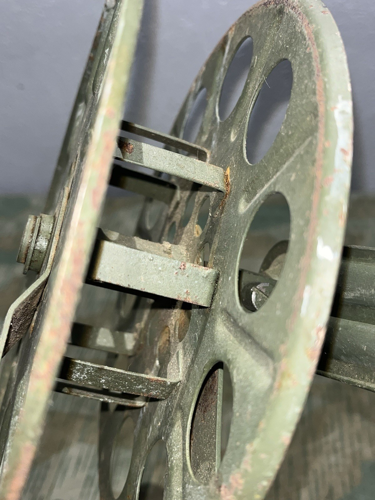 WW2 German Style / Post War FF33 Field Telephone Wire Hand Cable Reel - Image 15