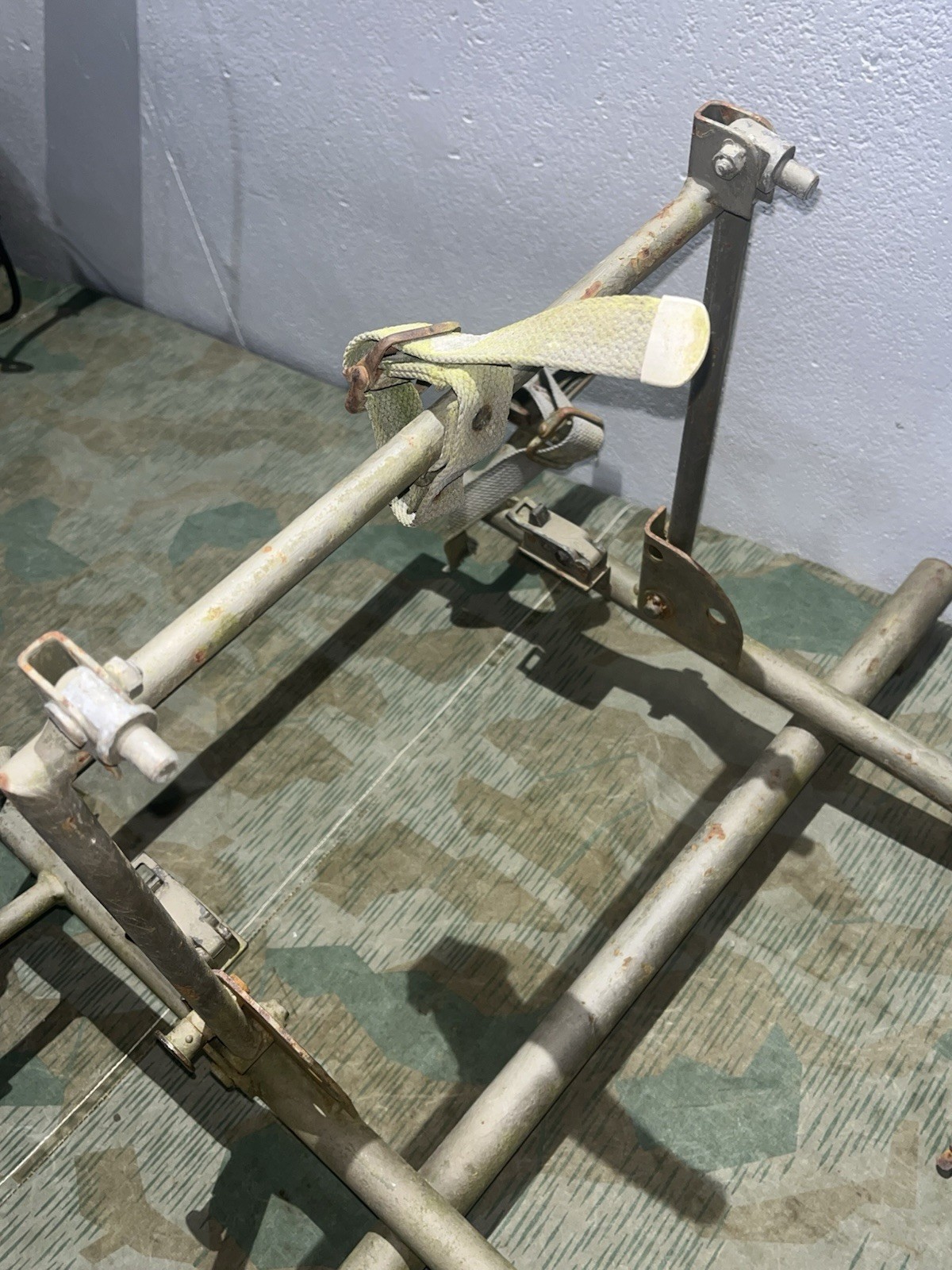 Post WW2 German FF33 Field Telephone Wire Cart (Holds Spools + Backpack Carrier) - Image 11