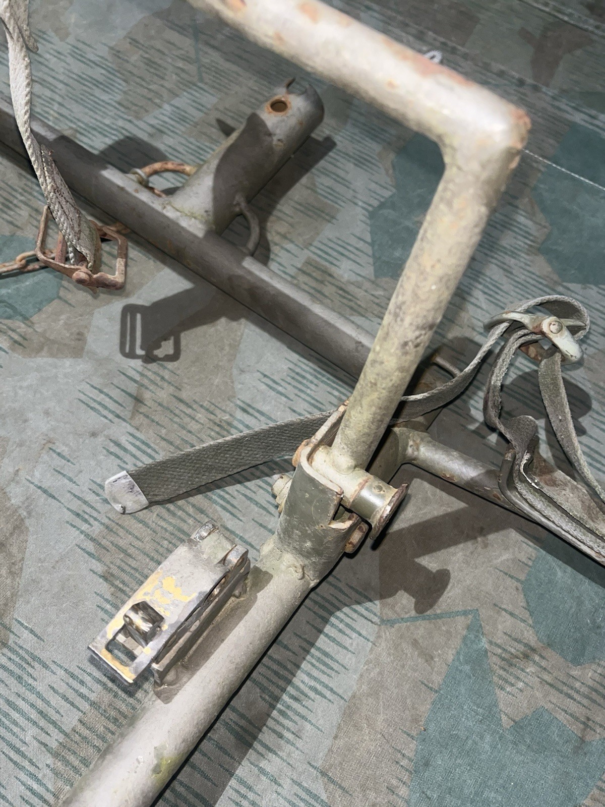Post WW2 German FF33 Field Telephone Wire Cart (Holds Spools + Backpack Carrier) - Image 12