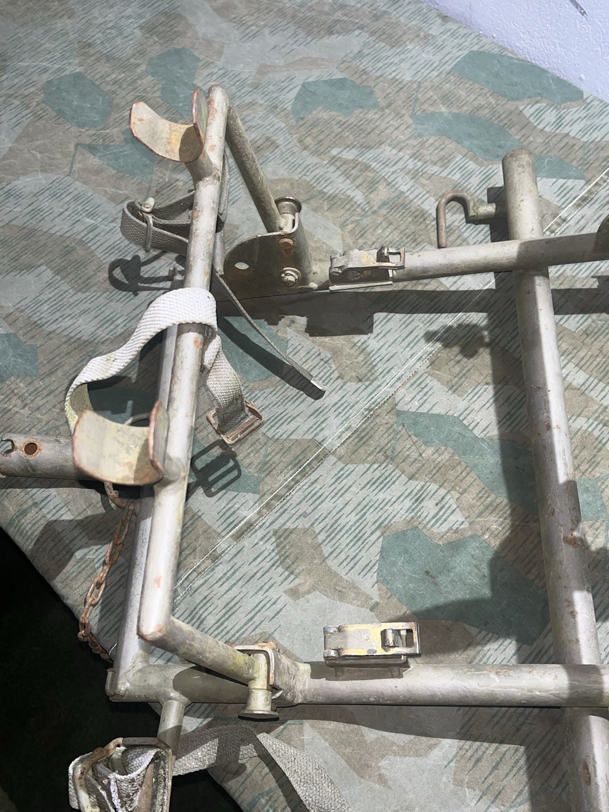 Post WW2 German FF33 Field Telephone Wire Cart (Holds Spools + Backpack Carrier) - Image 14