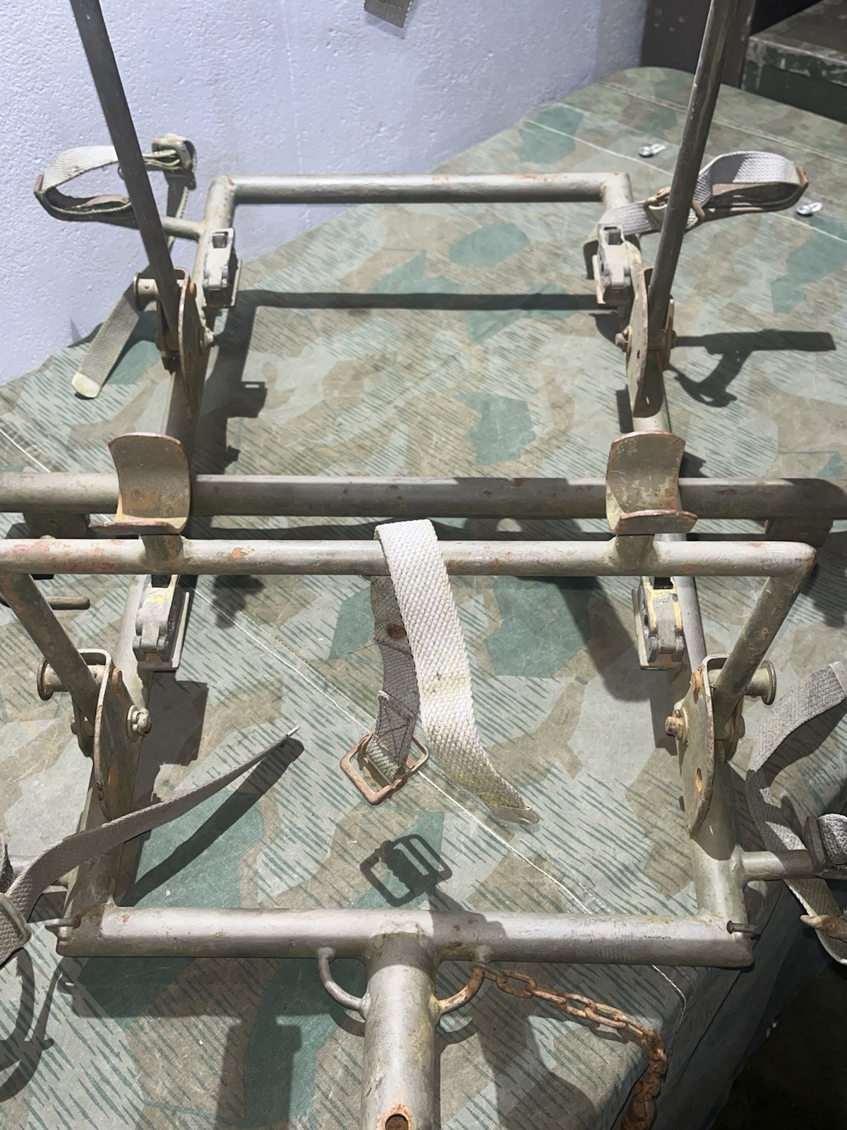 Post WW2 German FF33 Field Telephone Wire Cart (Holds Spools + Backpack Carrier) - Image 15