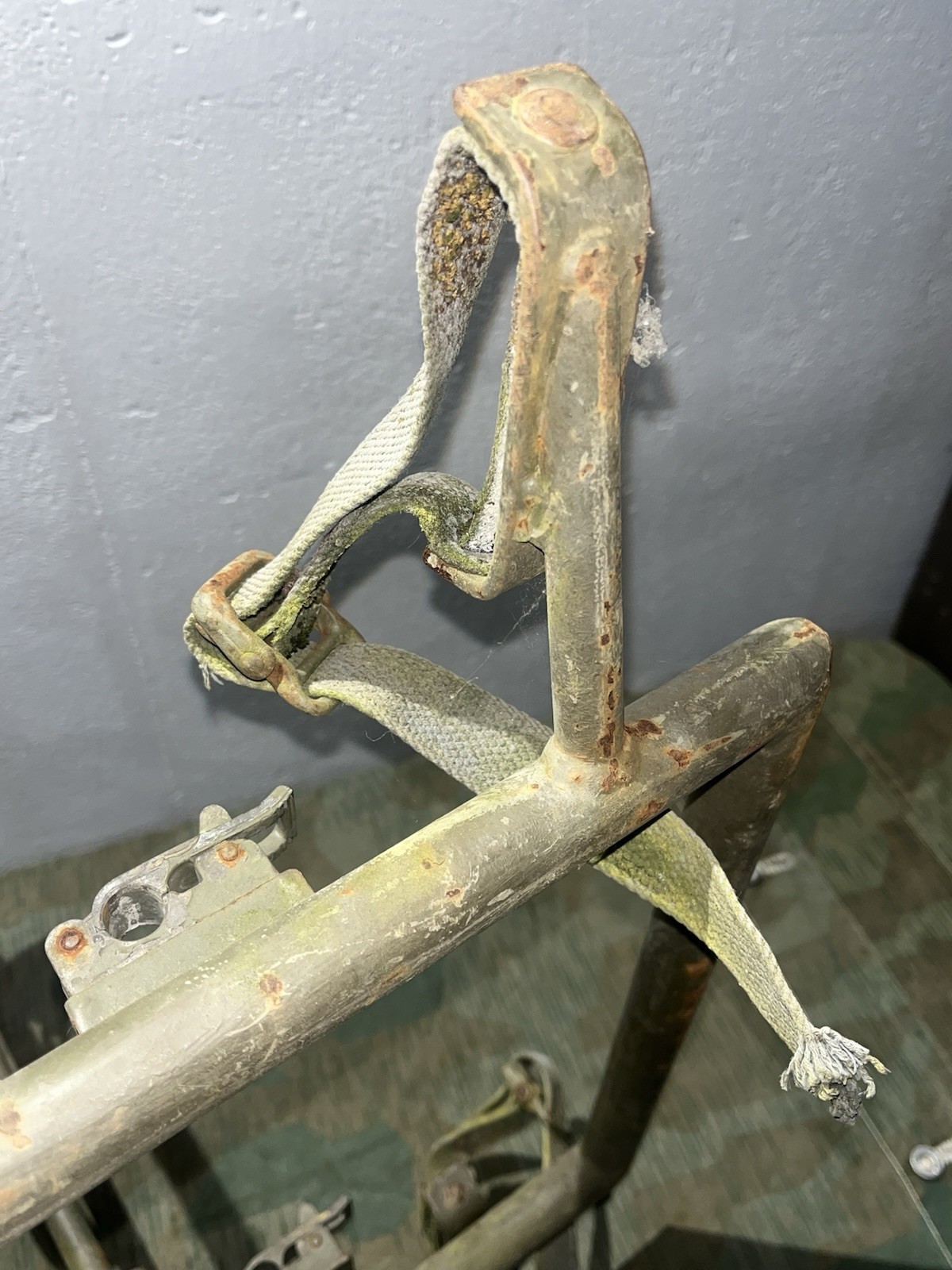 Post WW2 German FF33 Field Telephone Wire Cart (Holds Spools + Backpack Carrier) - Image 16