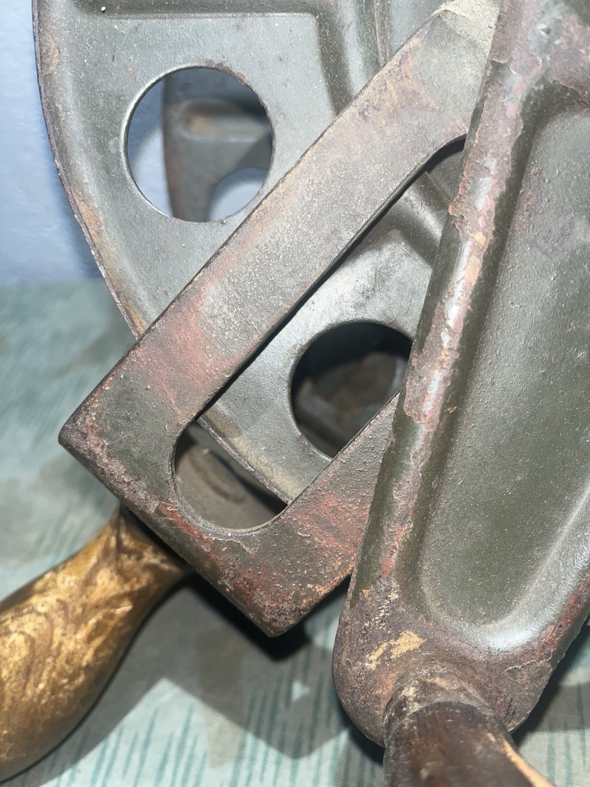 Original WW2 German FF33 Field Telephone Wire Hand Cable Reel 1939 - Image 4