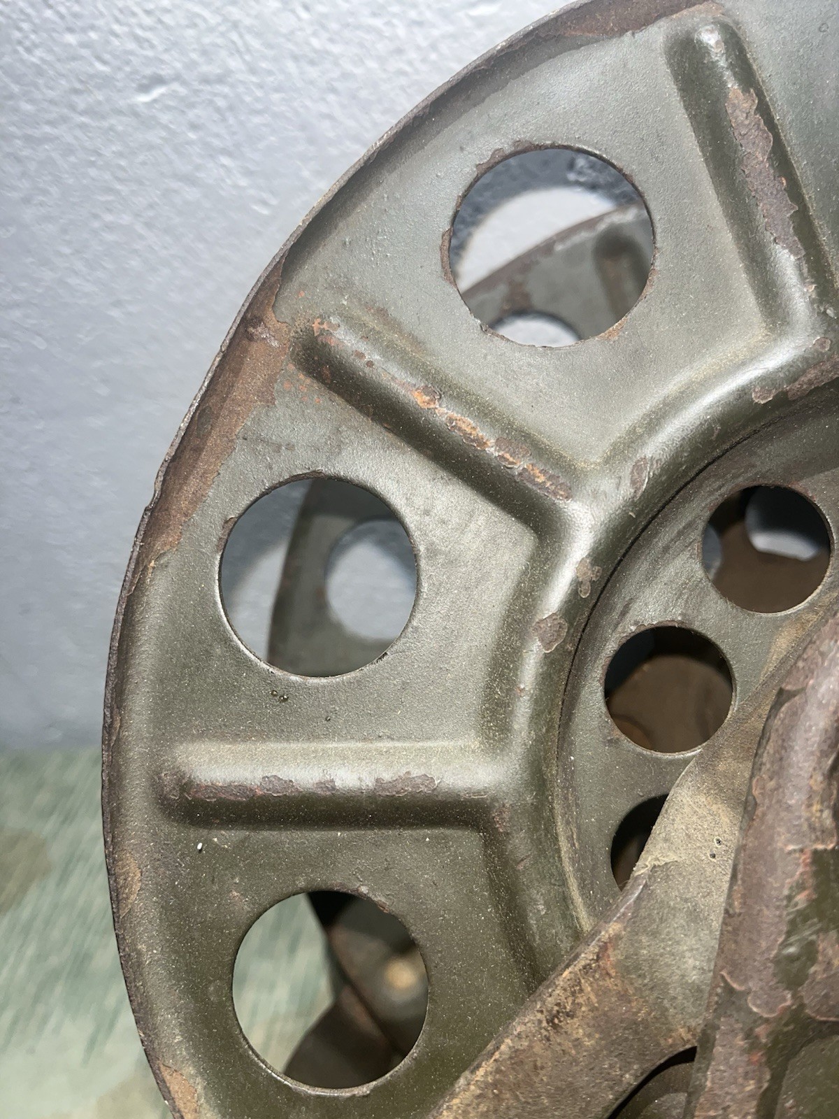 Original WW2 German FF33 Field Telephone Wire Hand Cable Reel 1939 - Image 5