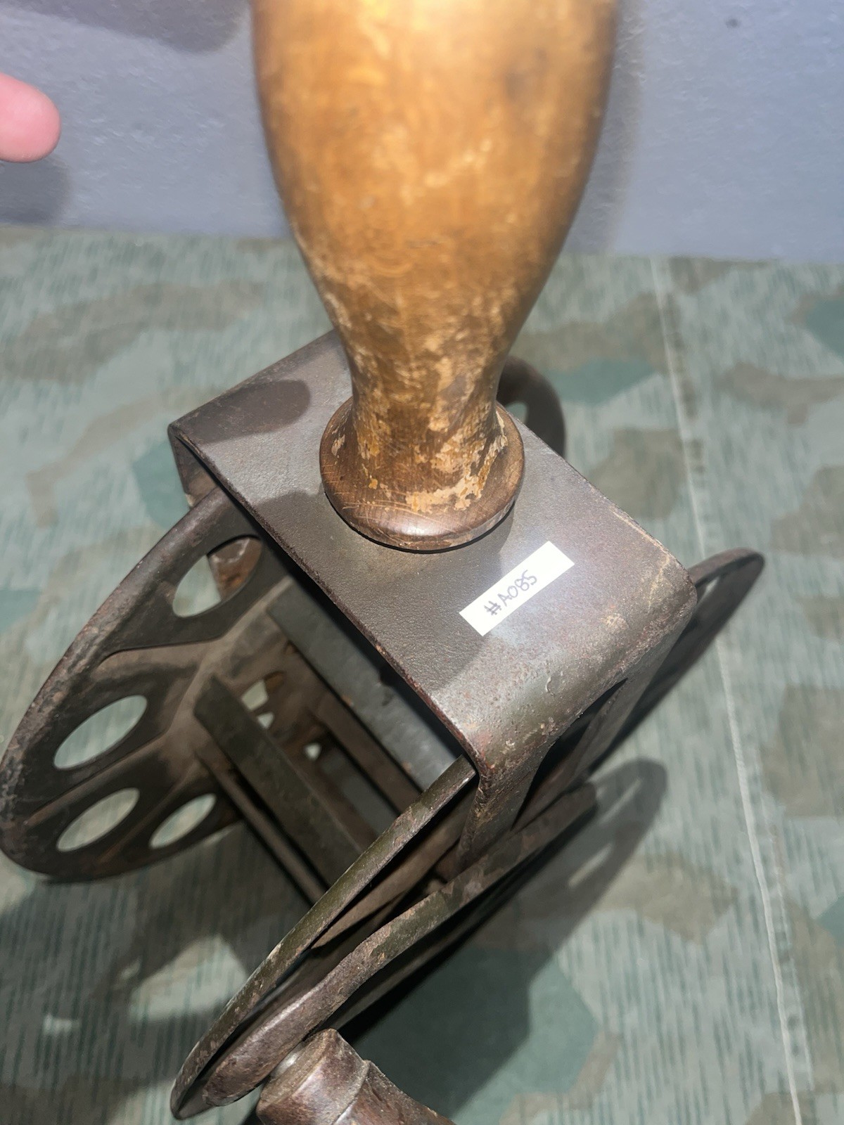 Original WW2 German FF33 Field Telephone Wire Hand Cable Reel 1939 - Image 8