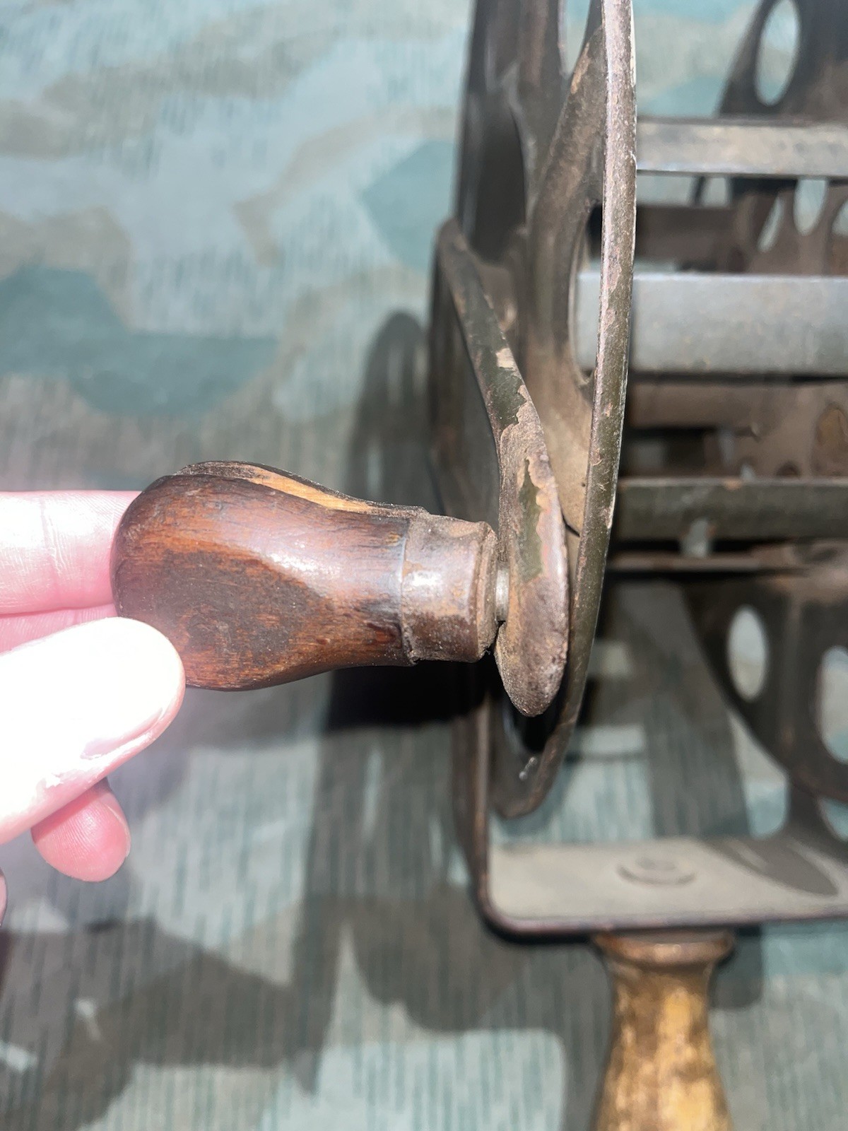 Original WW2 German FF33 Field Telephone Wire Hand Cable Reel 1939 - Image 19