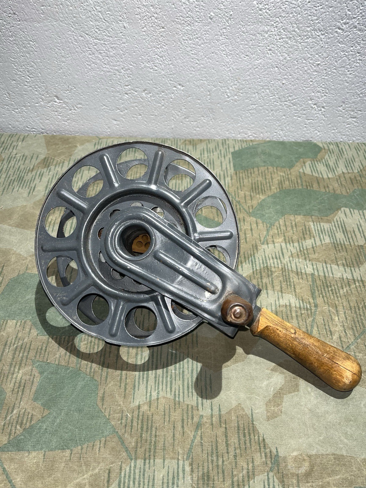 Original WW2 German FF33 Field Telephone Wire Hand Cable Reel