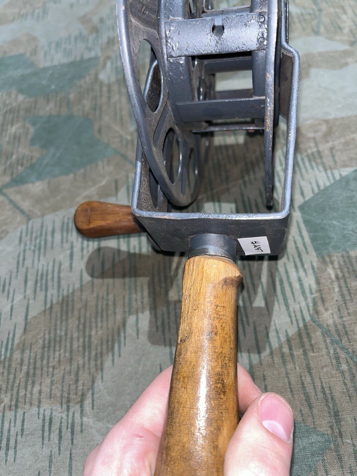 Original WW2 German FF33 Field Telephone Wire Hand Cable Reel - Image 4