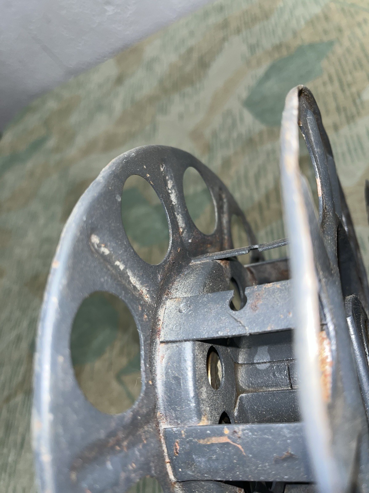 Original WW2 German FF33 Field Telephone Wire Hand Cable Reel - Image 11