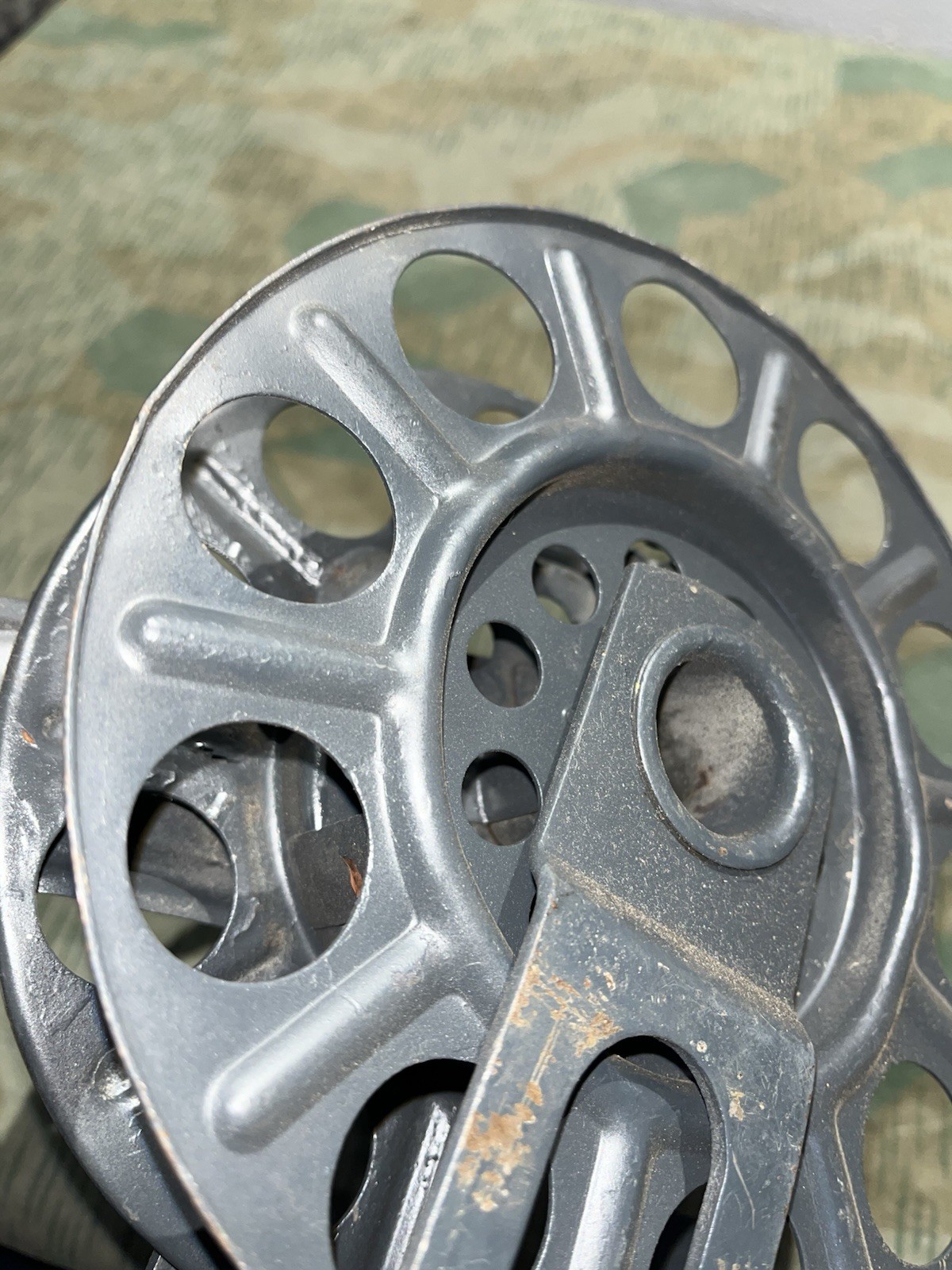 Original WW2 German FF33 Field Telephone Wire Hand Cable Reel - Image 16