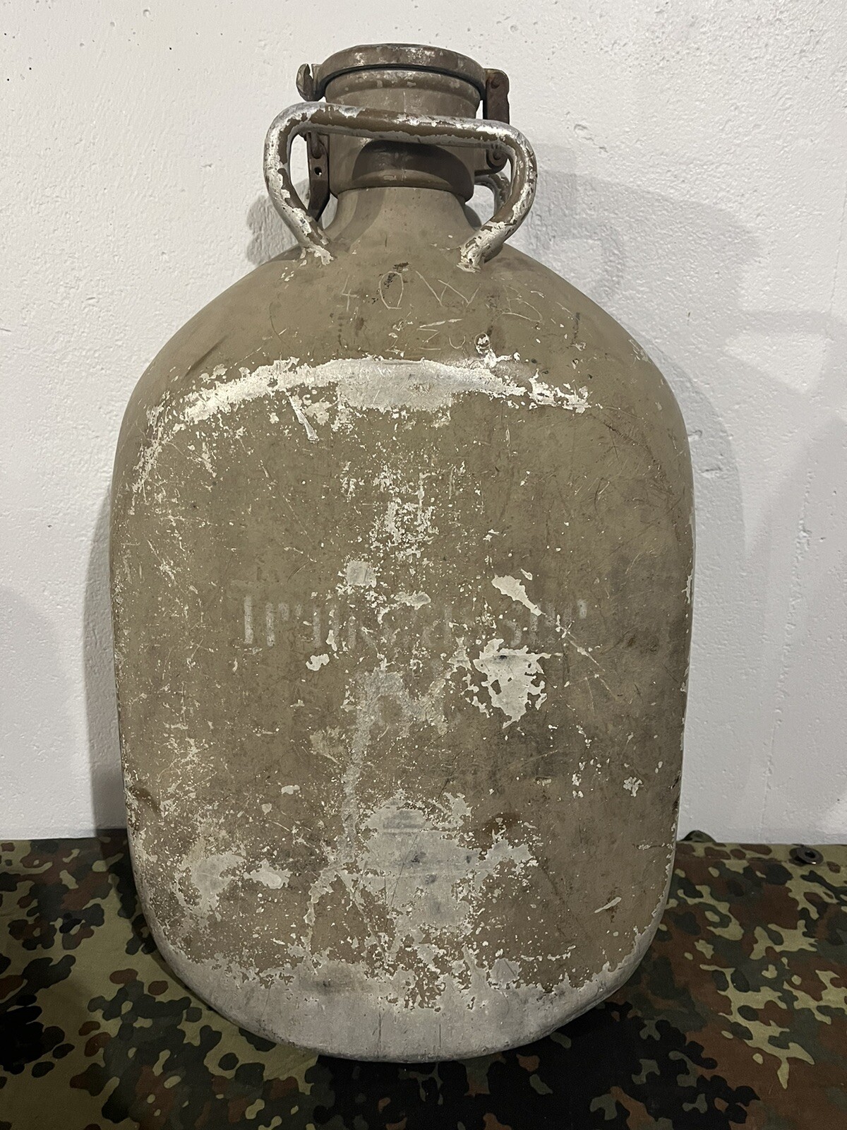 Original WW2 German 18L Trinkwasser Container Jug Backpack Luftwaffe Marked
