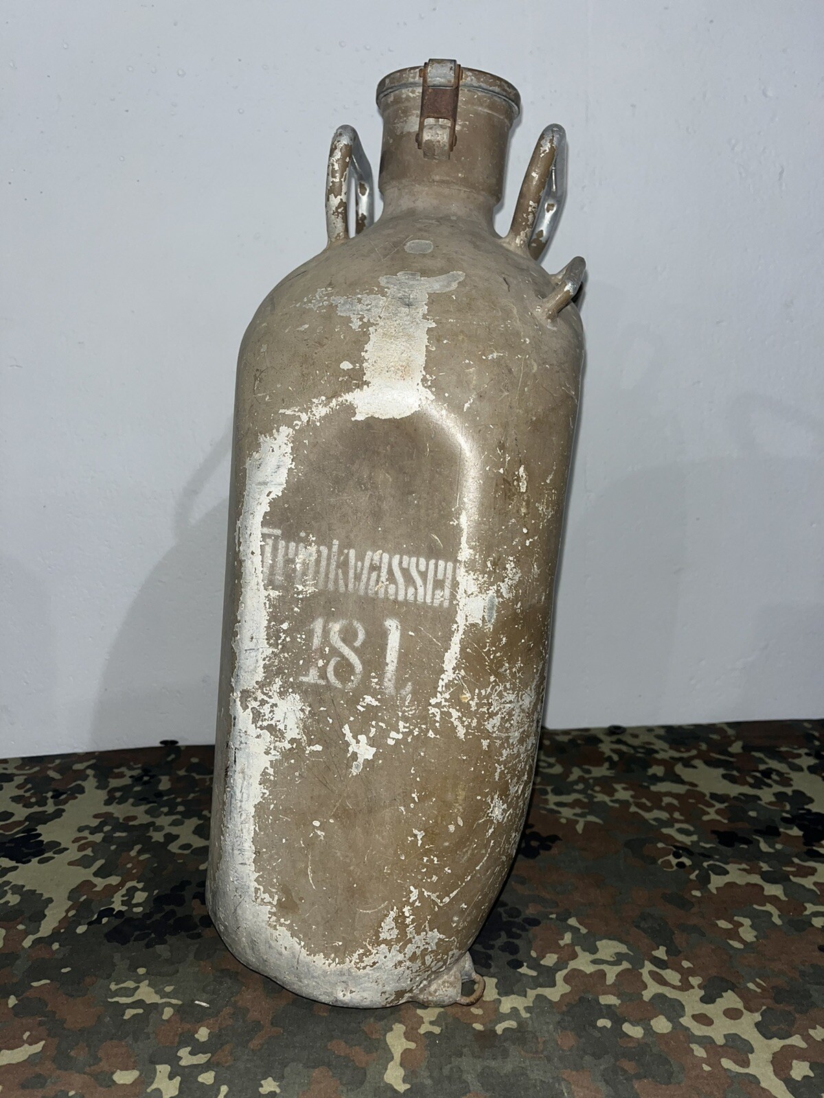 Original WW2 German 18L Trinkwasser Container Jug Backpack Luftwaffe Marked - Image 4
