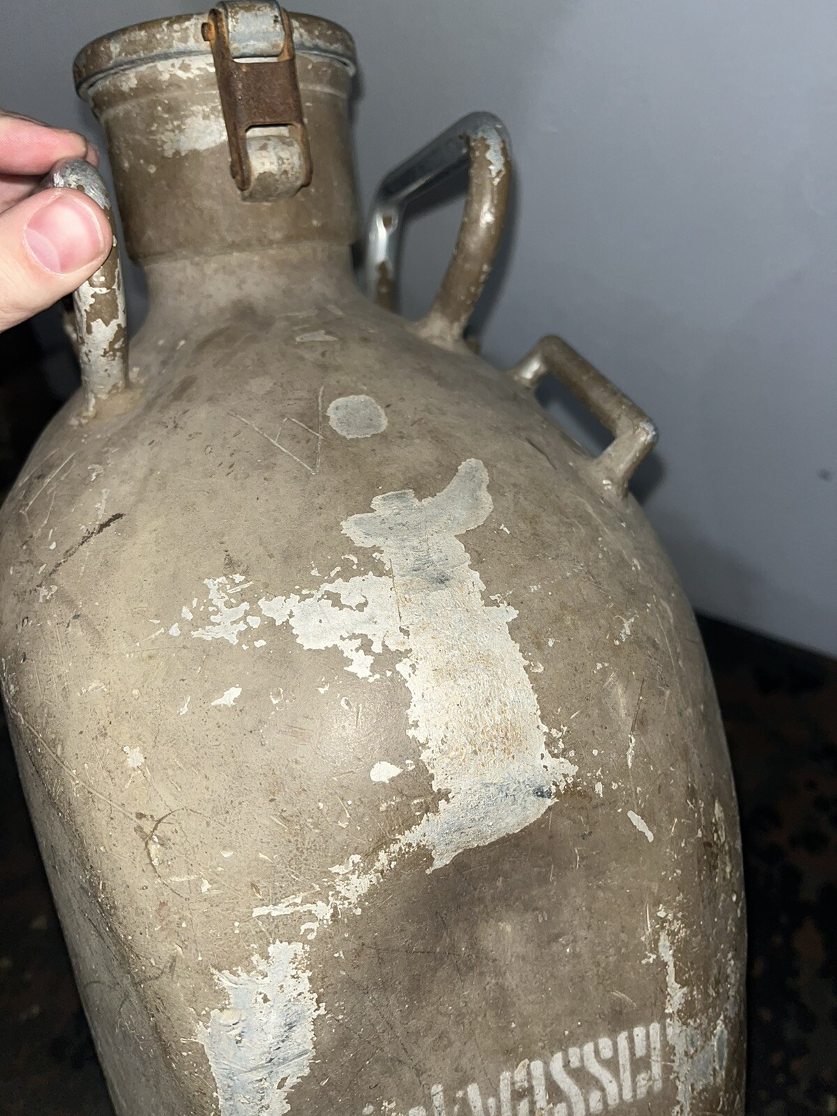 Original WW2 German 18L Trinkwasser Container Jug Backpack Luftwaffe Marked - Image 7