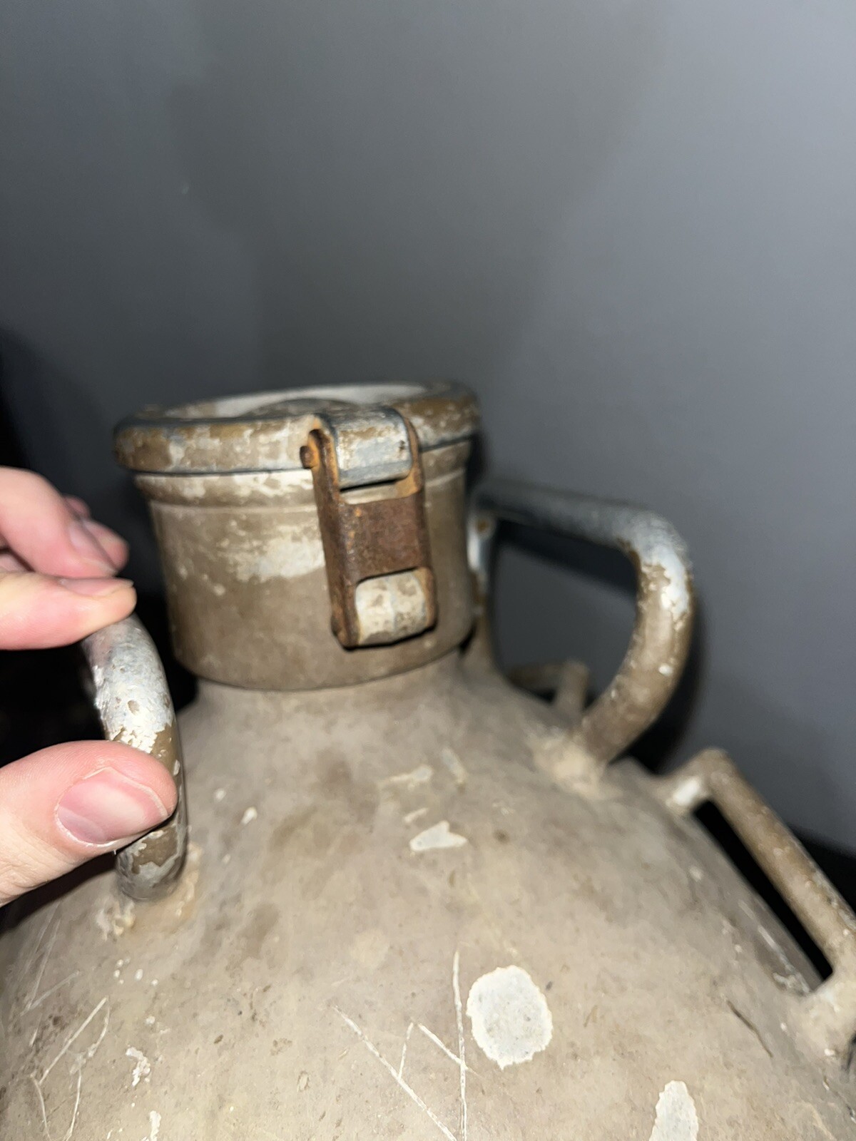 Original WW2 German 18L Trinkwasser Container Jug Backpack Luftwaffe Marked - Image 8