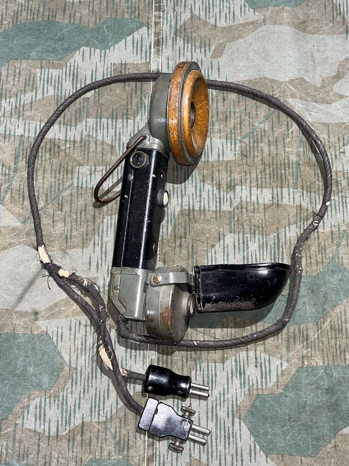 Original WW1 German Field Phone Feldfernsprecher Spare Handset w/ Plugs FF16 - Image 2