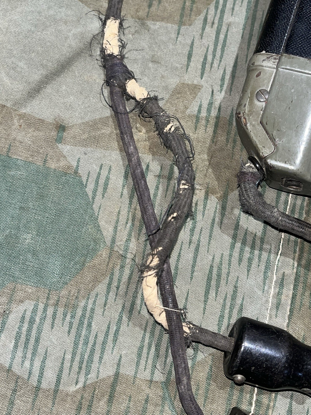 Original WW1 German Field Phone Feldfernsprecher Spare Handset w/ Plugs FF16 - Image 6