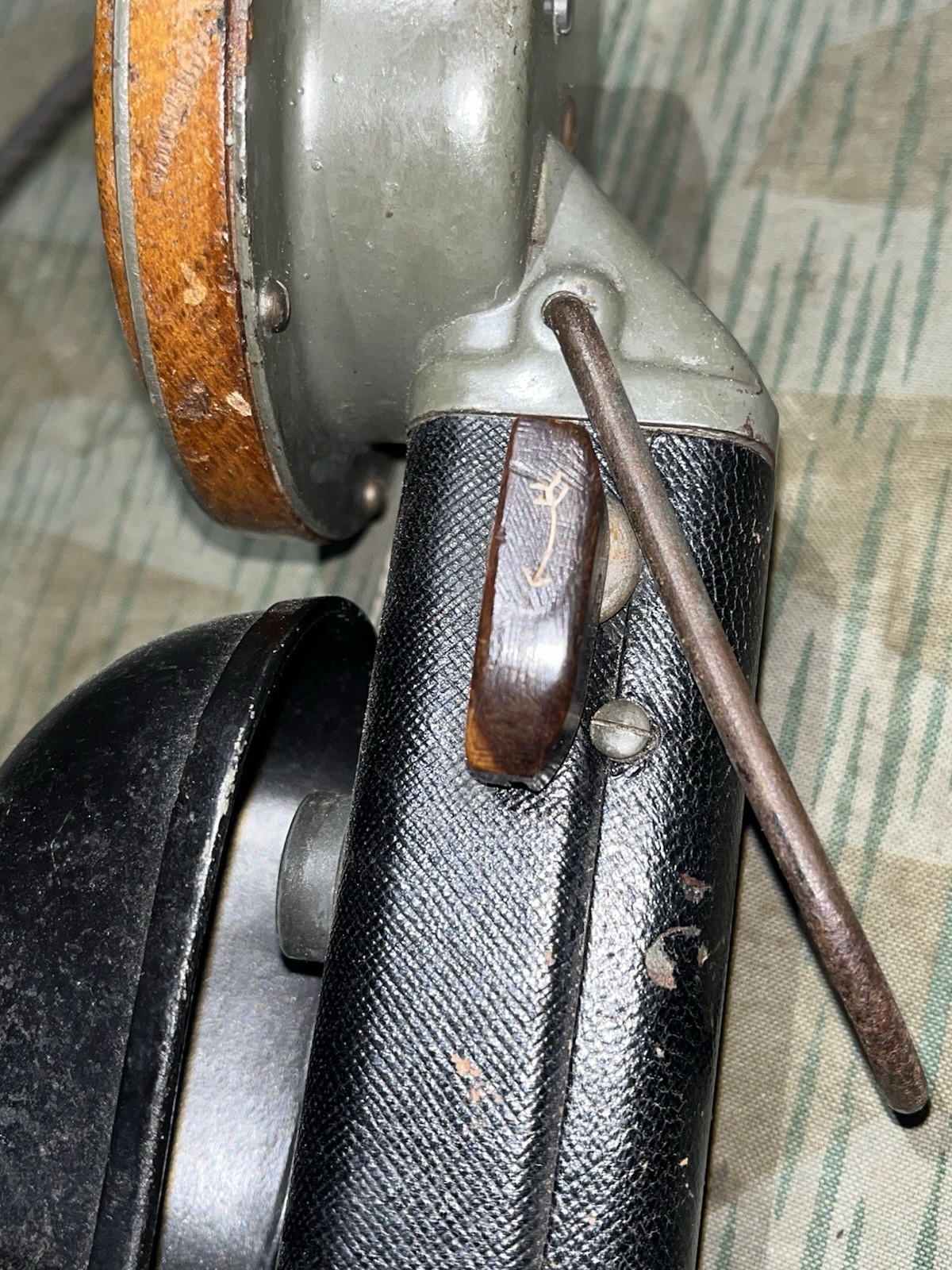 Original WW1 German Field Phone Feldfernsprecher Spare Handset w/ Plugs FF16 - Image 19